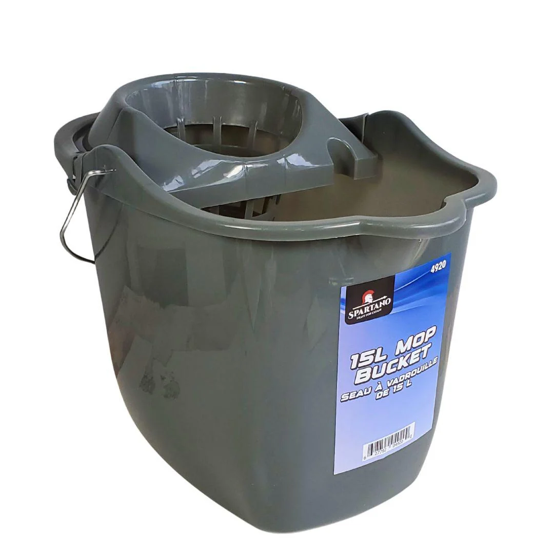 Spartano - 15L Mop Bucket - Grey - 4920 — Each (1 CT)