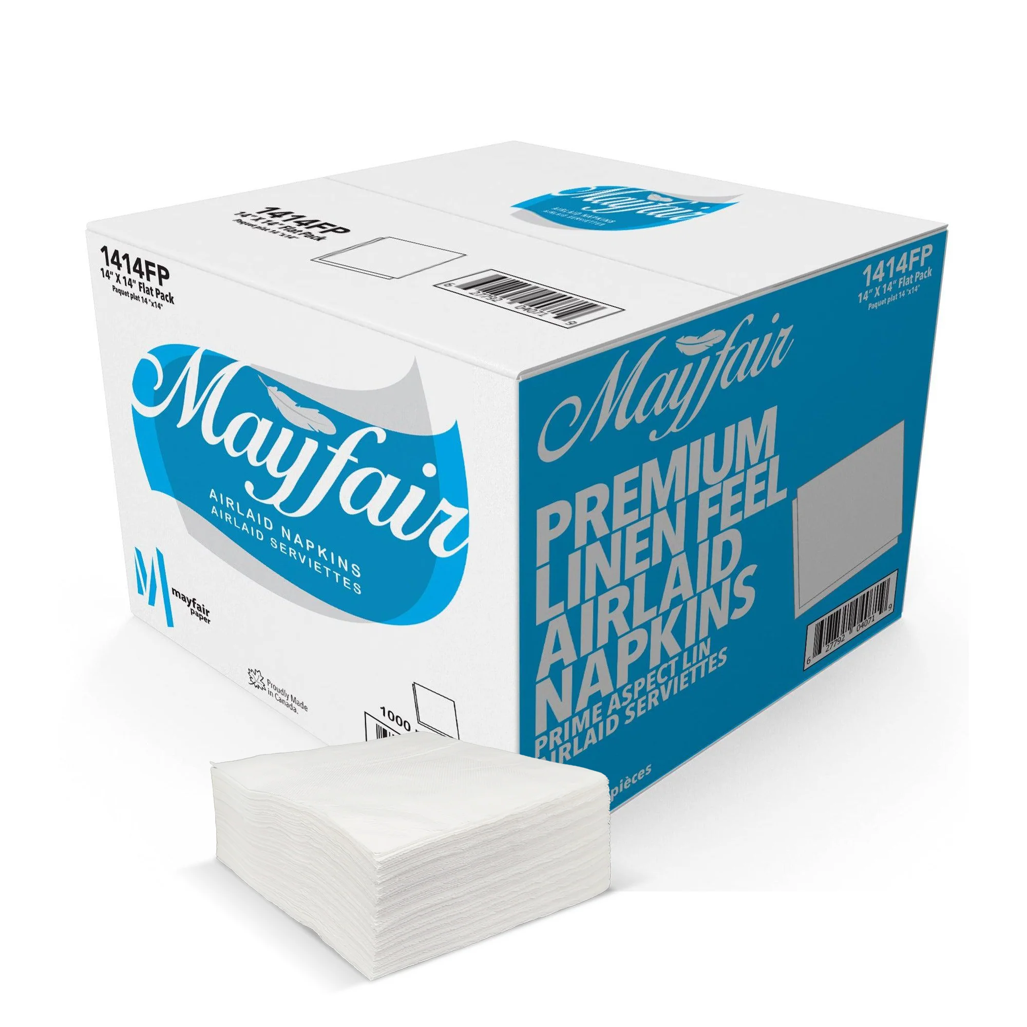 Mayfair - 14"x14" - Airlaid Napkins - Flatpak - 1414FP