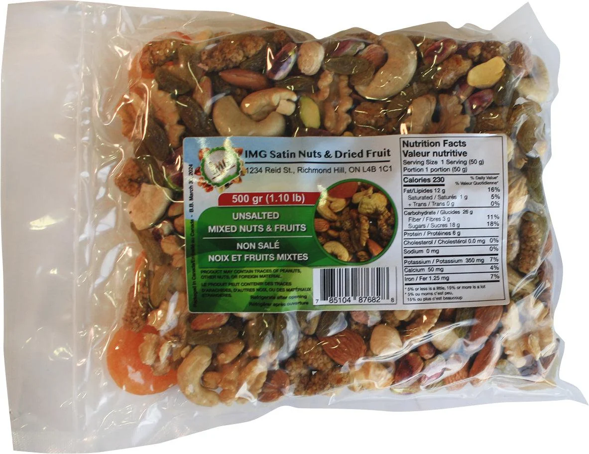 IMG - Mixed Nuts and Fruits - Unsalted — Case (6 x 500 G)