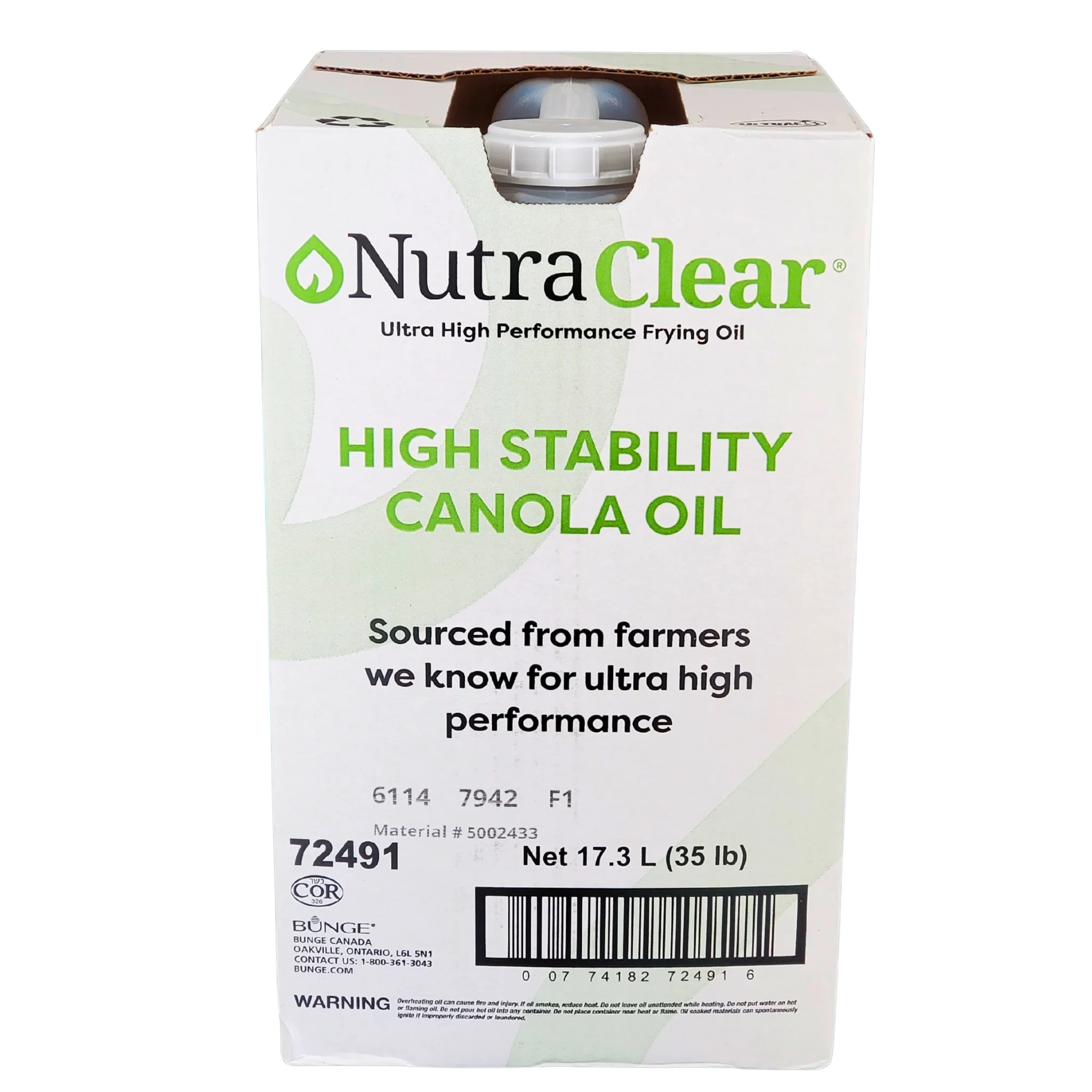 NutraClear - High Stability Canola Oil - 17.3Lt