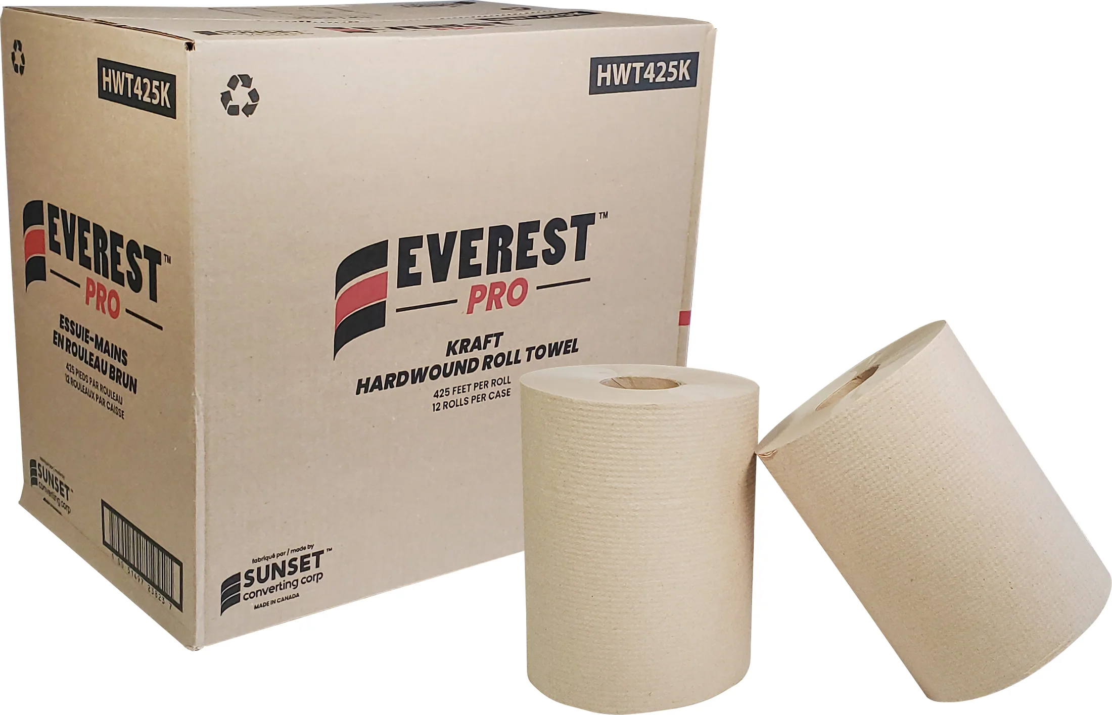 Everest Pro Kraft Hardwound Roll Towel - 425ft/roll