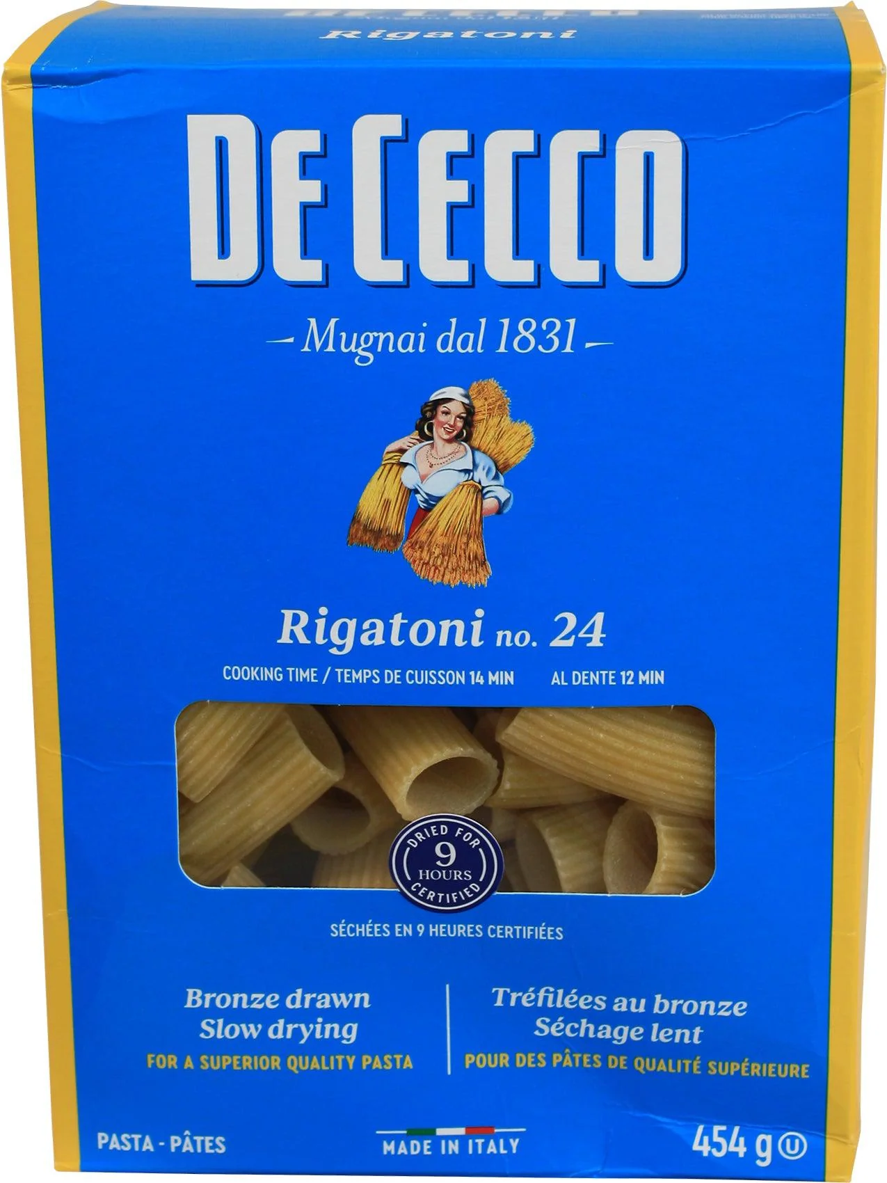 DeCecco - Pasta - Rigatoni - #24 — Case (12 x 454 G)