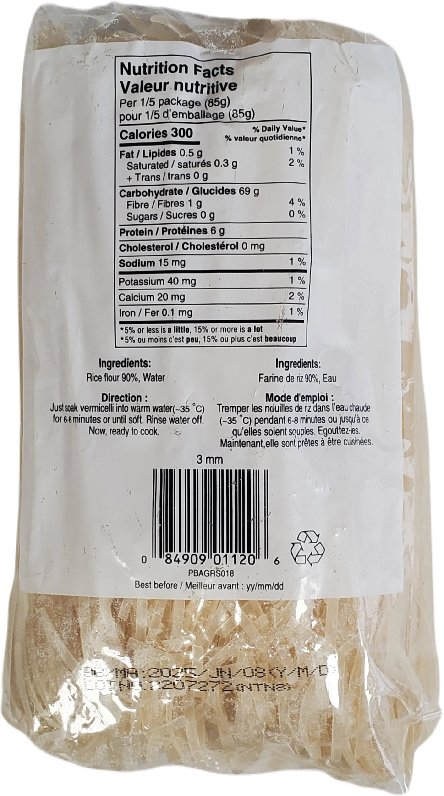 Erawan - Rice Sticks ( Noodles ) - Medium - 3MM — Case (30 x 454 G)