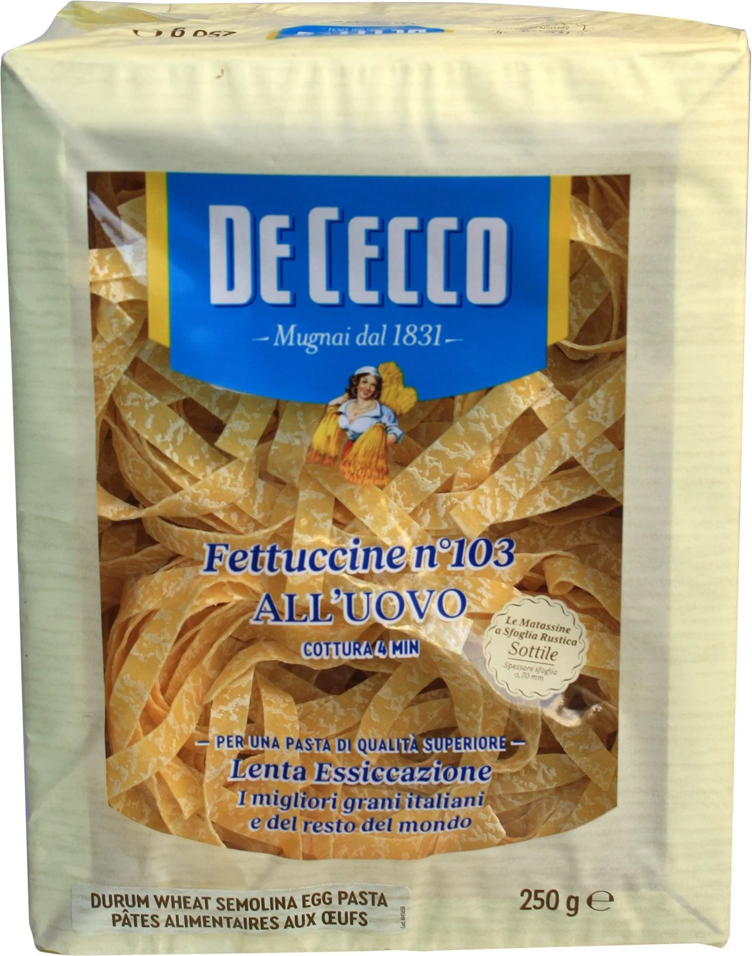 DeCecco - Fettuccine Egg Nest #103 — Case (12 x 250 G)