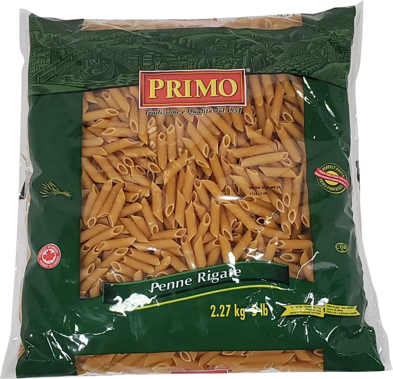 Unico/Primo - Pasta - Penne Rigate- 00202 — Each (5 LB)