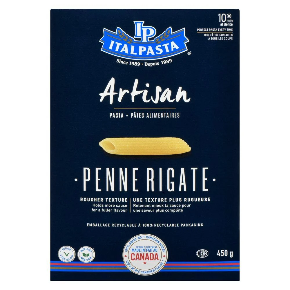 Italpasta - Artisan - Pasta - Penne Rigate — Each (450 G)