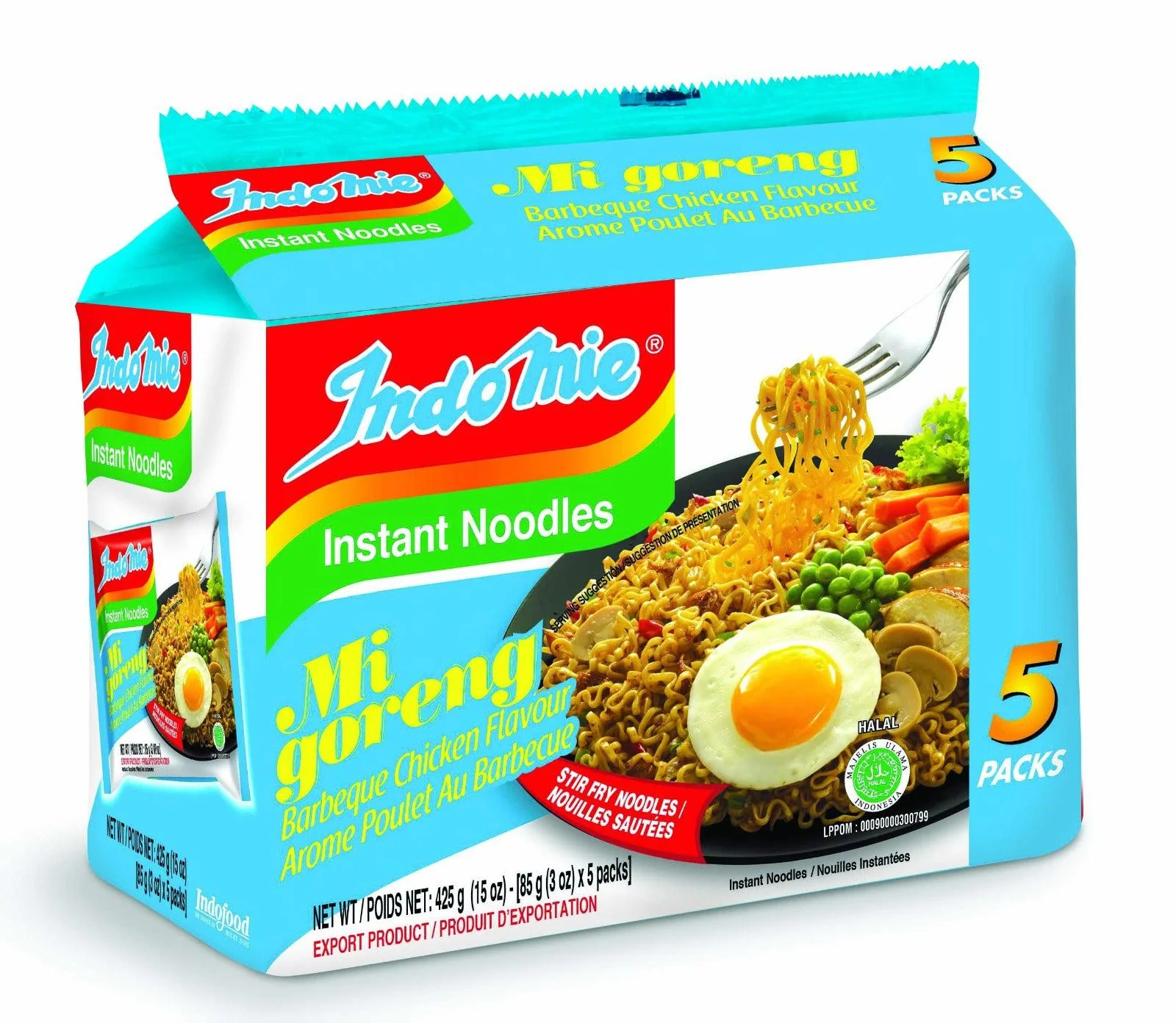 Indomie - Mi Goreng - Instant Noodles - BBQ Chicken — Case (6 x 5 x 85 G)