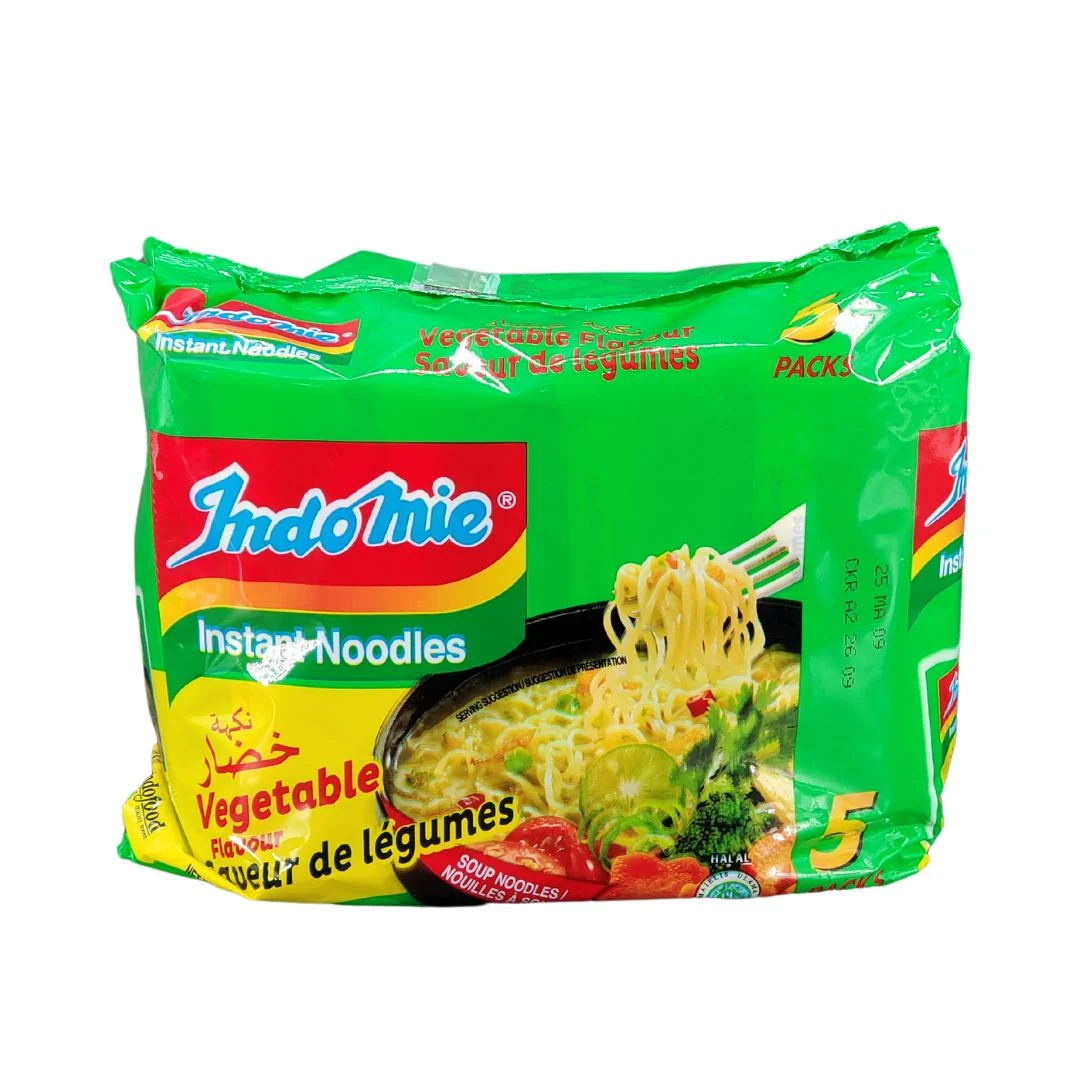 Indomie - Instant Noodle - Vegetable Flavour — Case (5 x 75 G)