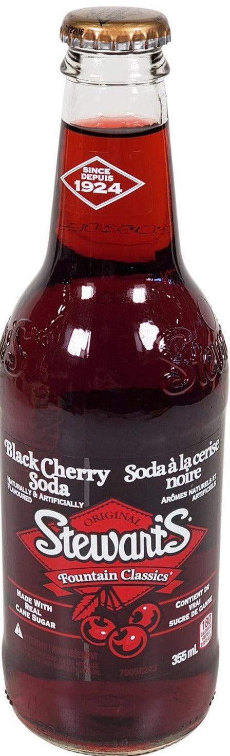 Stewarts - Black Cherry Soda - Bottles — Case (6 x 4 x 355 ML)