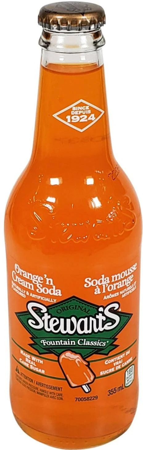Stewarts - Orange & Cream Soda - Bottles — Case (4 x 355 ML)