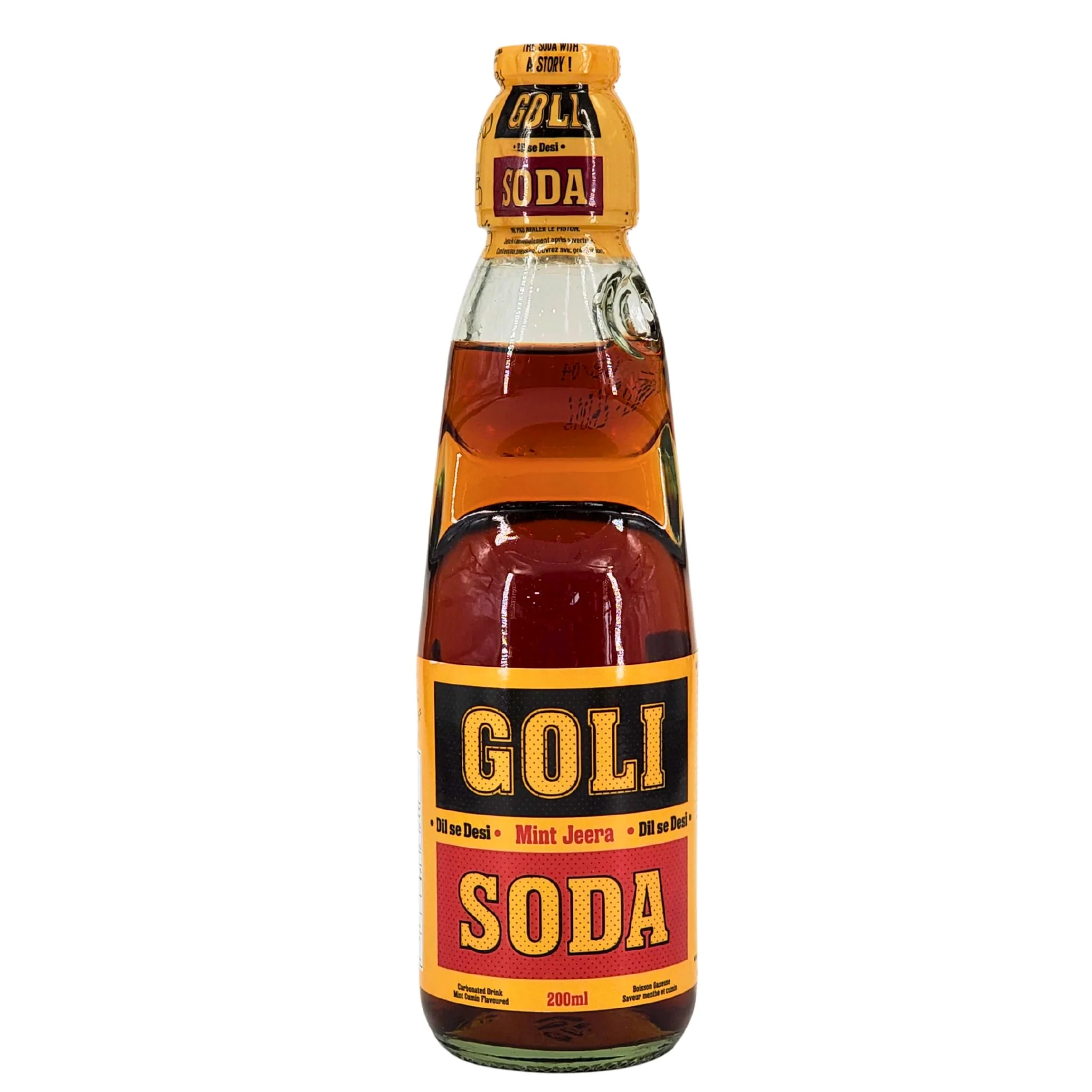 Goli Soda - Mint Jeera - Carbonated - Glass Bottle