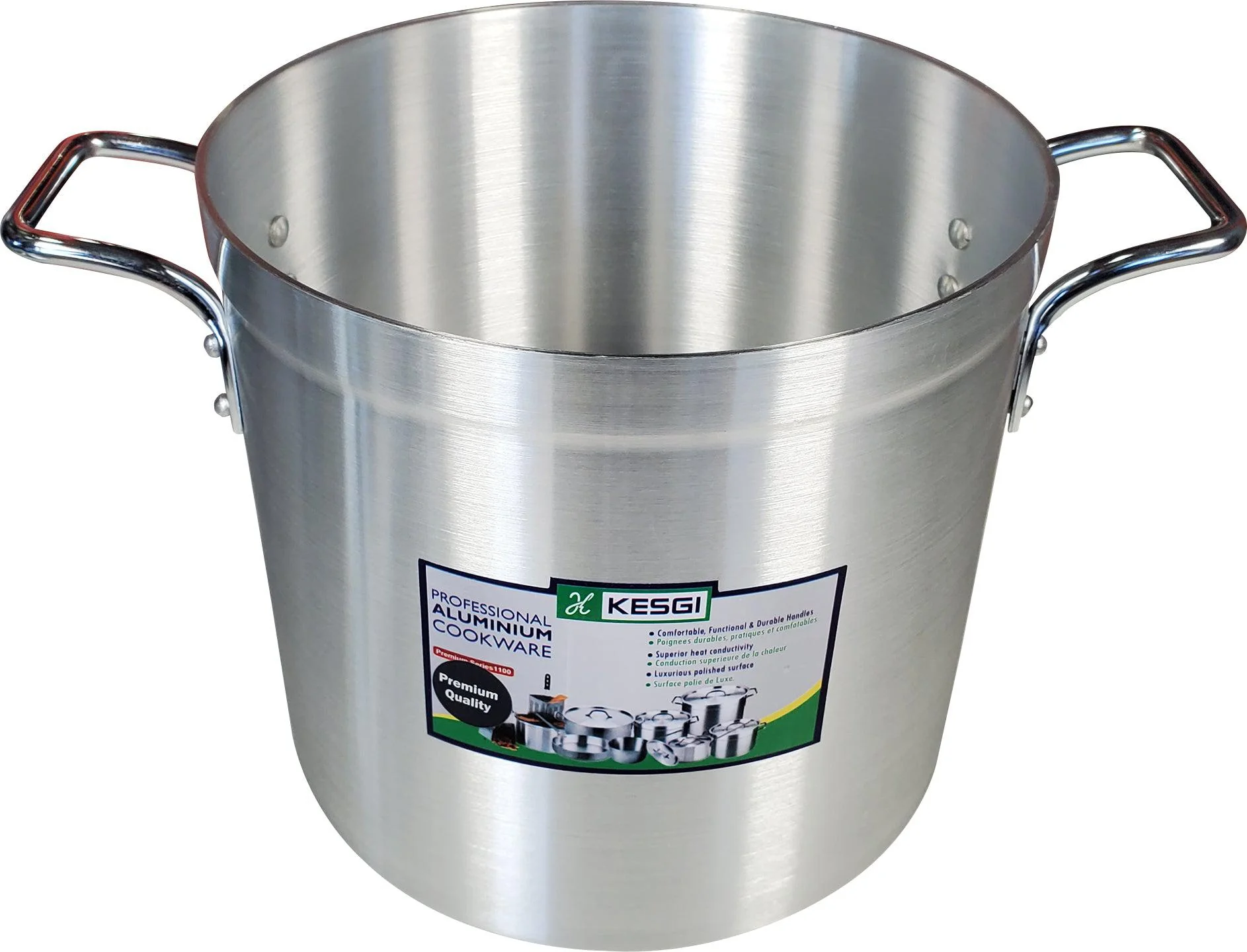Stock Pot 12L - 4mm - 10"x9.4" w/Lid