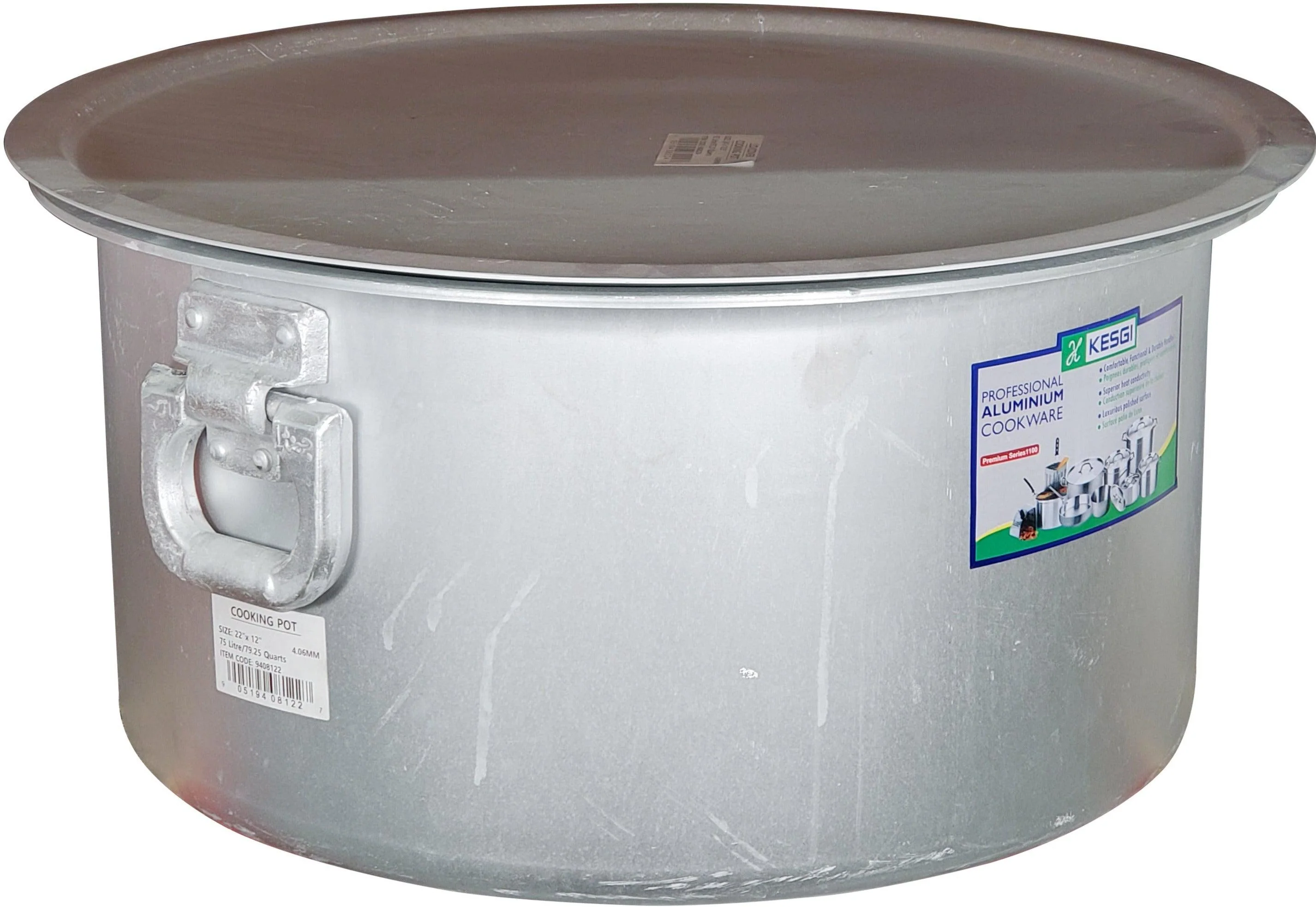 Heavy Duty Sauce Pot 74L - 22"x12" w/Lid