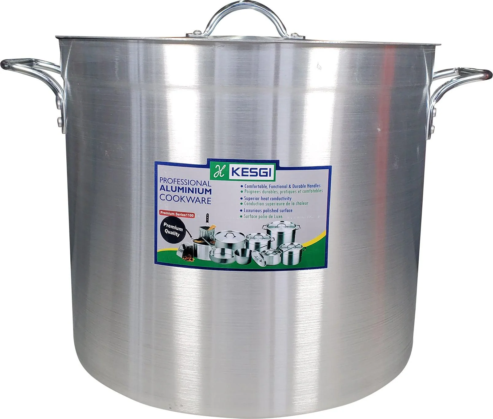 Stock Pot 40L - 4mm - 15.7"x14.4" w/Lid