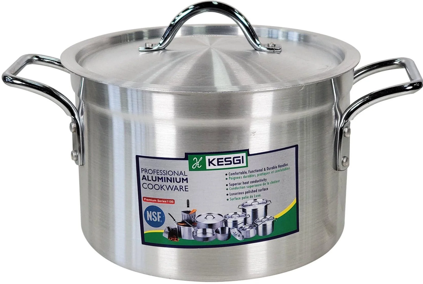 Sauce Pot 5L - 4mm 8.6"x5.5" w/Lid