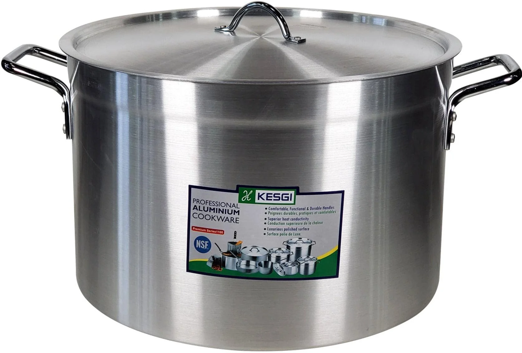 Sauce Pot 45L - 4mm 17.7"x12.5" w/Lid