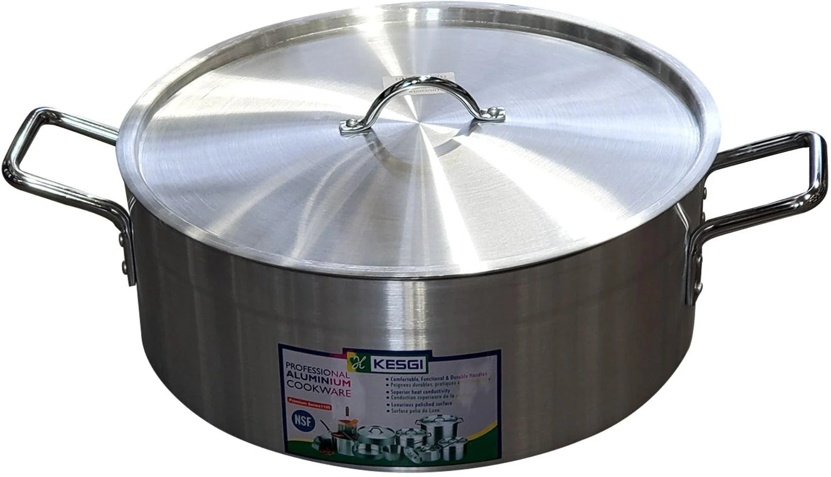 Brazing Pan 24L - 4mm- 17.7"x5.7" w/Lid
