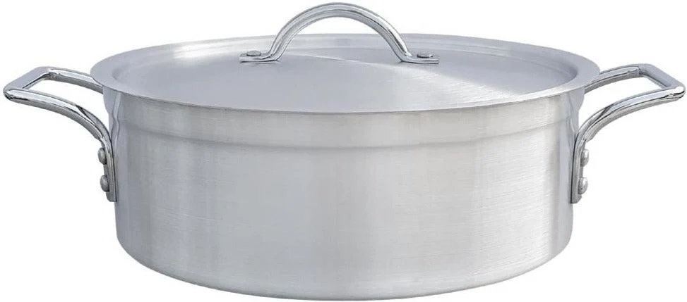 Brazing Pan 30L - 4mm - 19.7"x6.3" w/Lid
