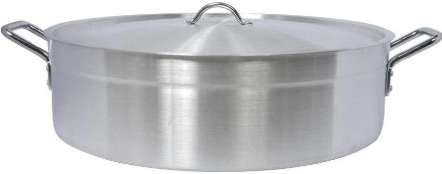 Brazing Pan 36L - 4mm - 21.6"x5.5" w/Lid