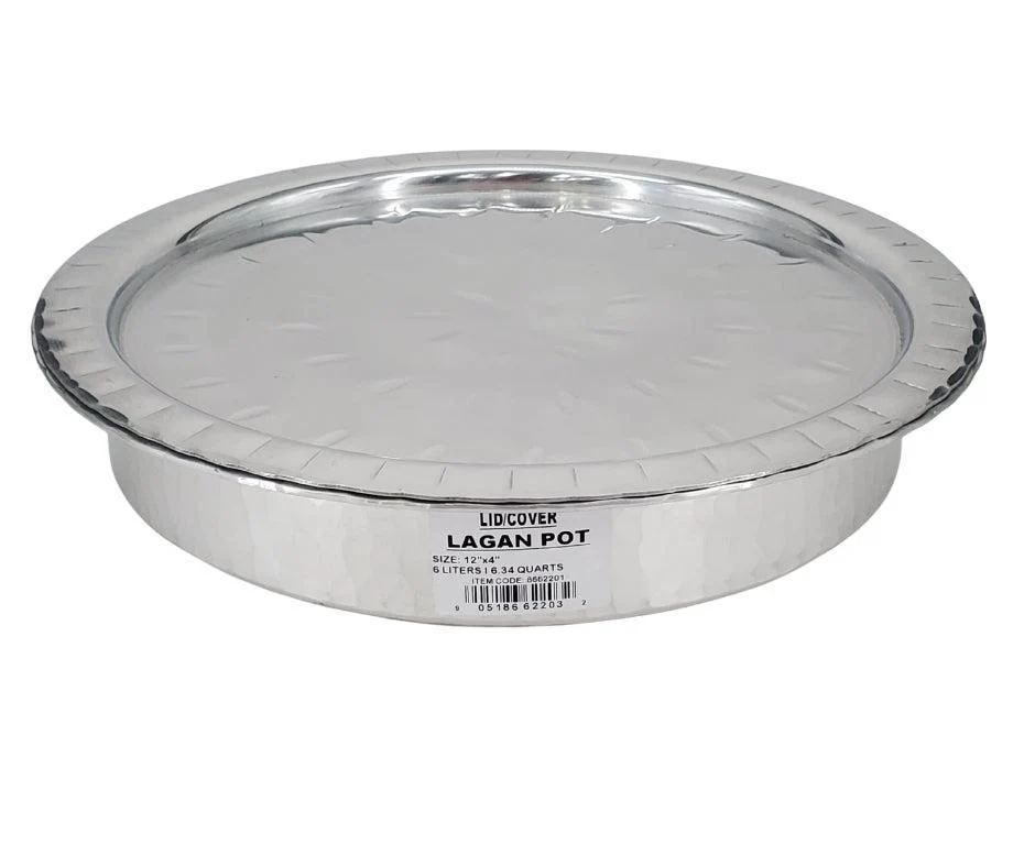 Lagan Pot - Polished Aluminum 12" x 4" (6L)
