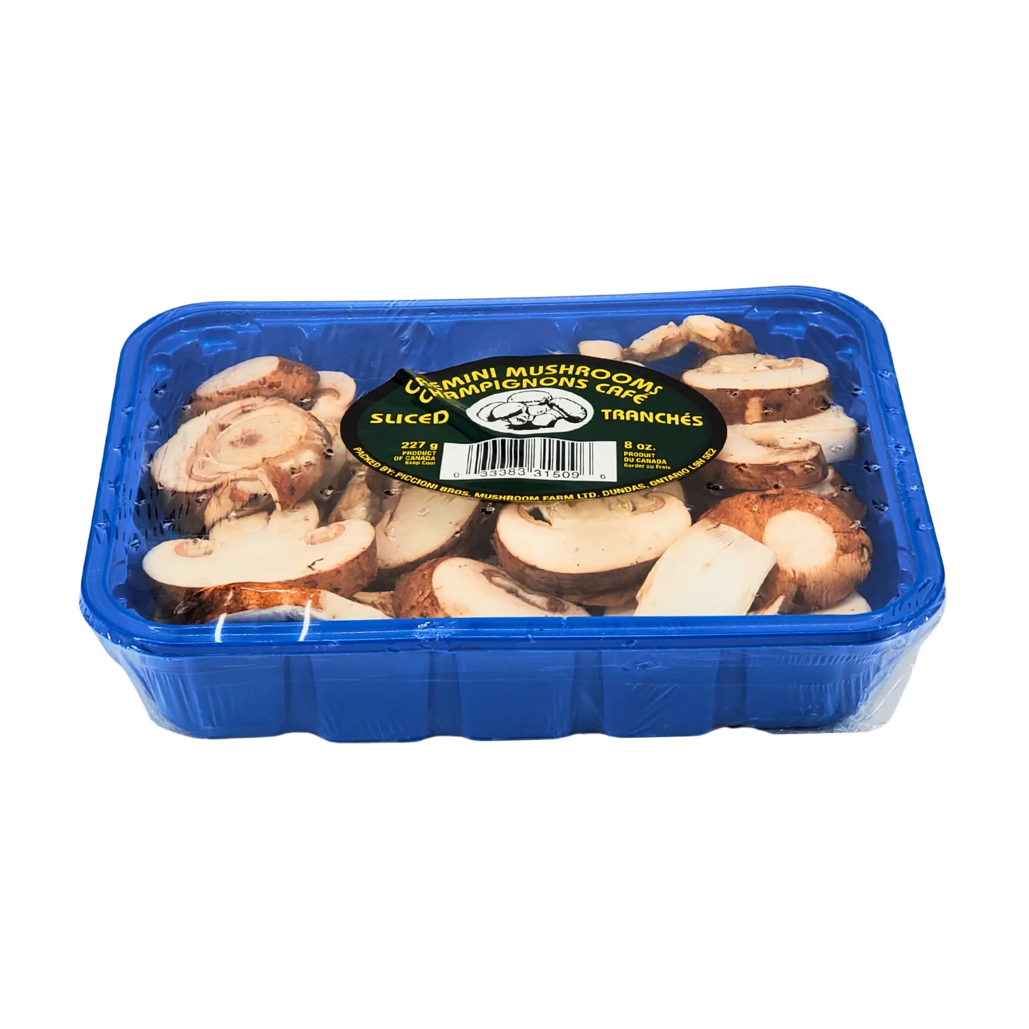 Fresh - Mushrooms - Cremini - Sliced — Case (12 x 227 G)