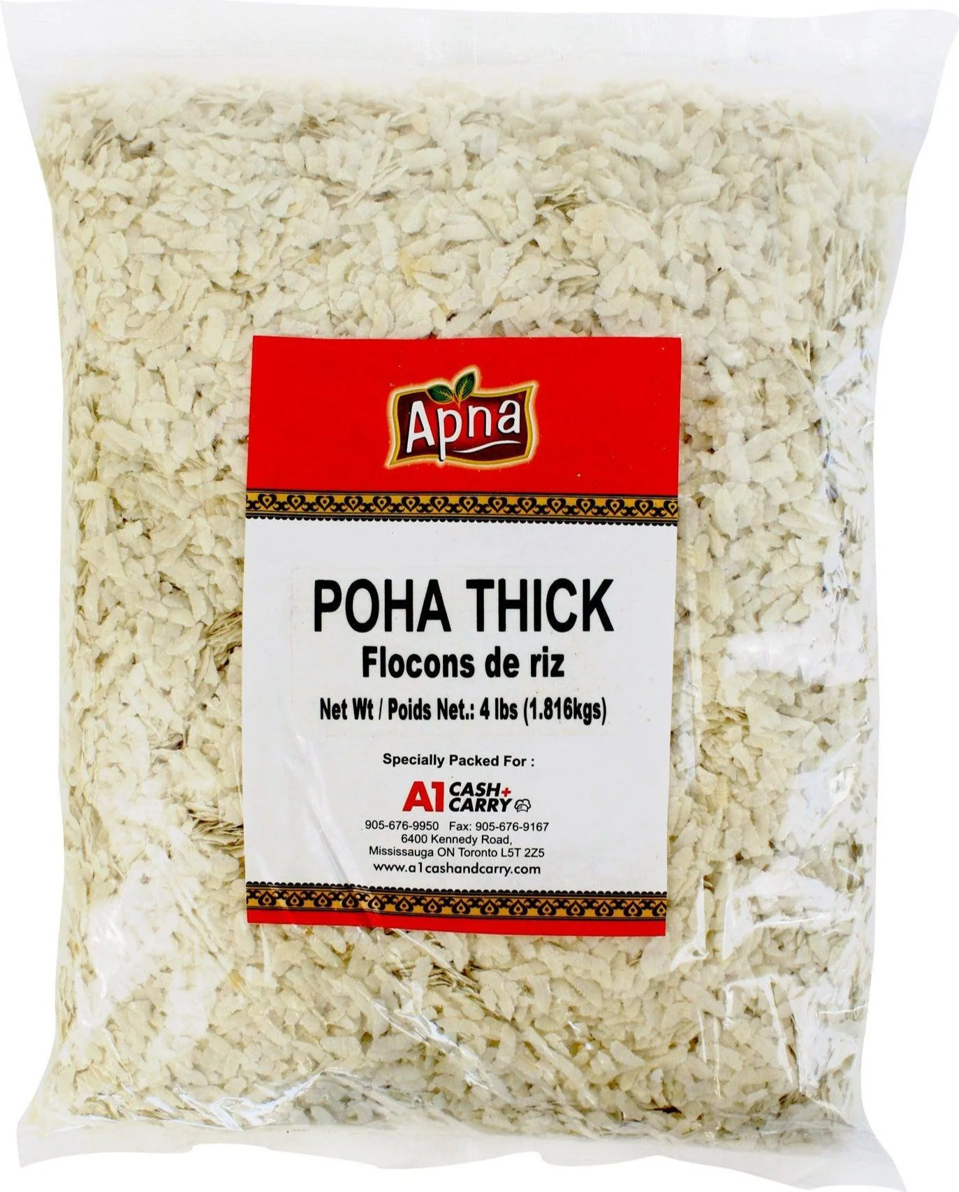 Apna - Pressed Rice - Thick Poha — Each (4 LB)