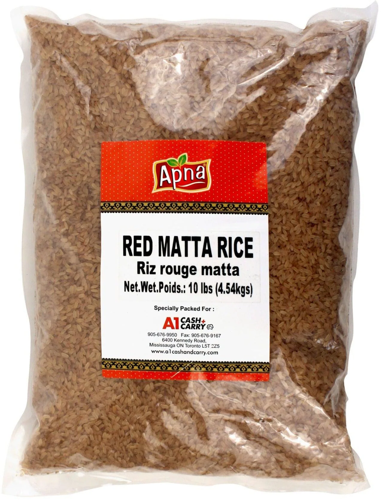 Apna - Red Matta Rice — Case (4 x 10 LB)