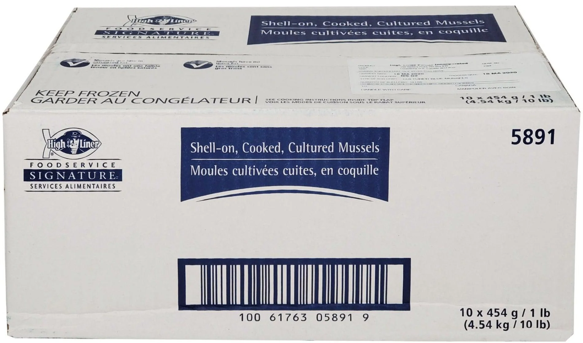 High Liner - Cooked PEI Mussels - 22/28 — Each (1 LB)