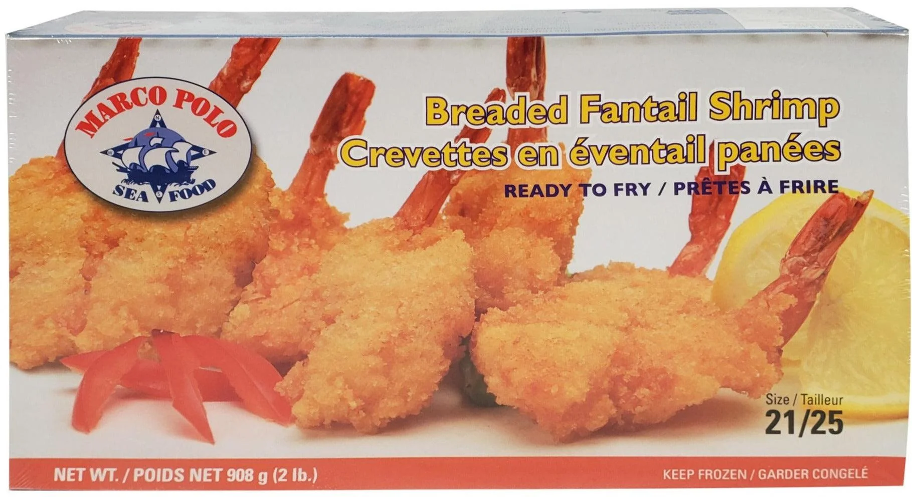 Marco Polo - 21-25 Regular Breaded Butterfly Shrimp — Each (2 LB)