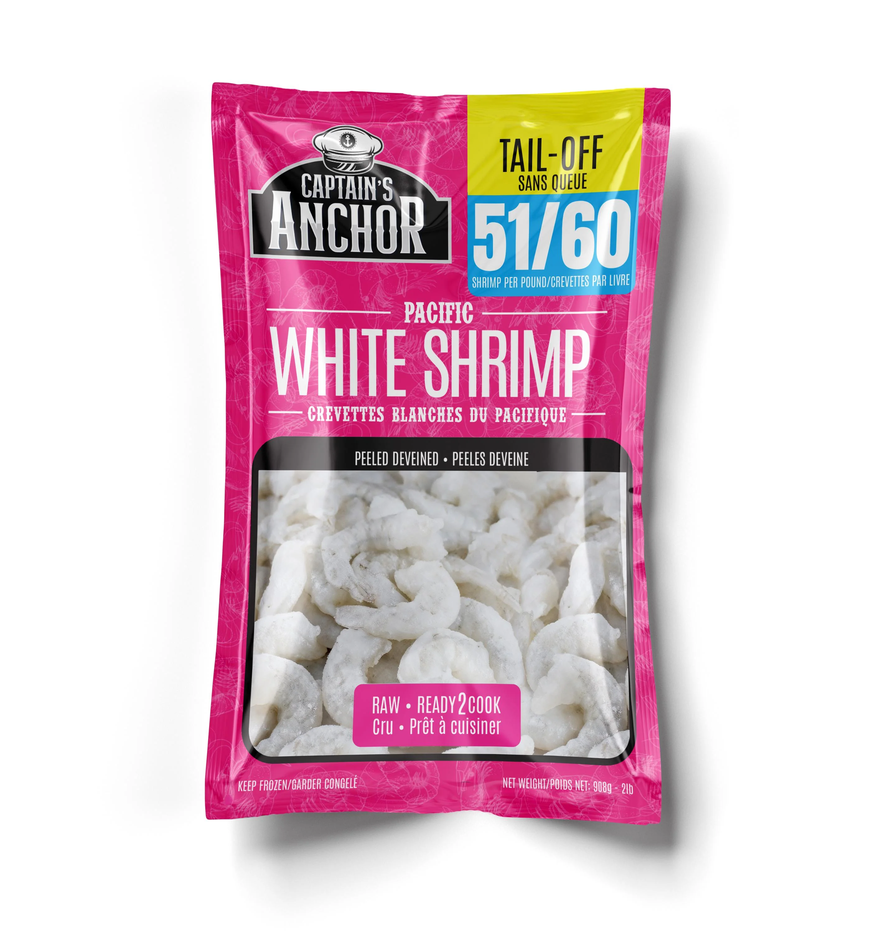 Captain's Anchor - 51-60 P & D Shrimp - Tail-Off — Each (2 LB)