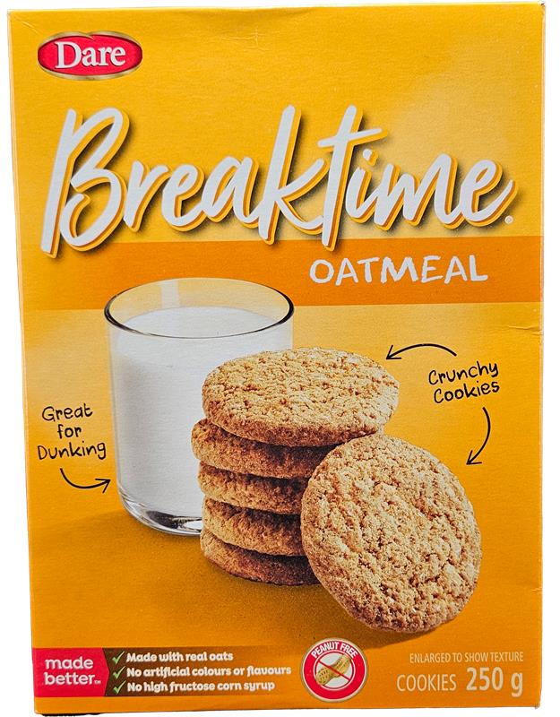 Dare - Cookies - Breaktime Oatmeal — Case (12 x 250 G)