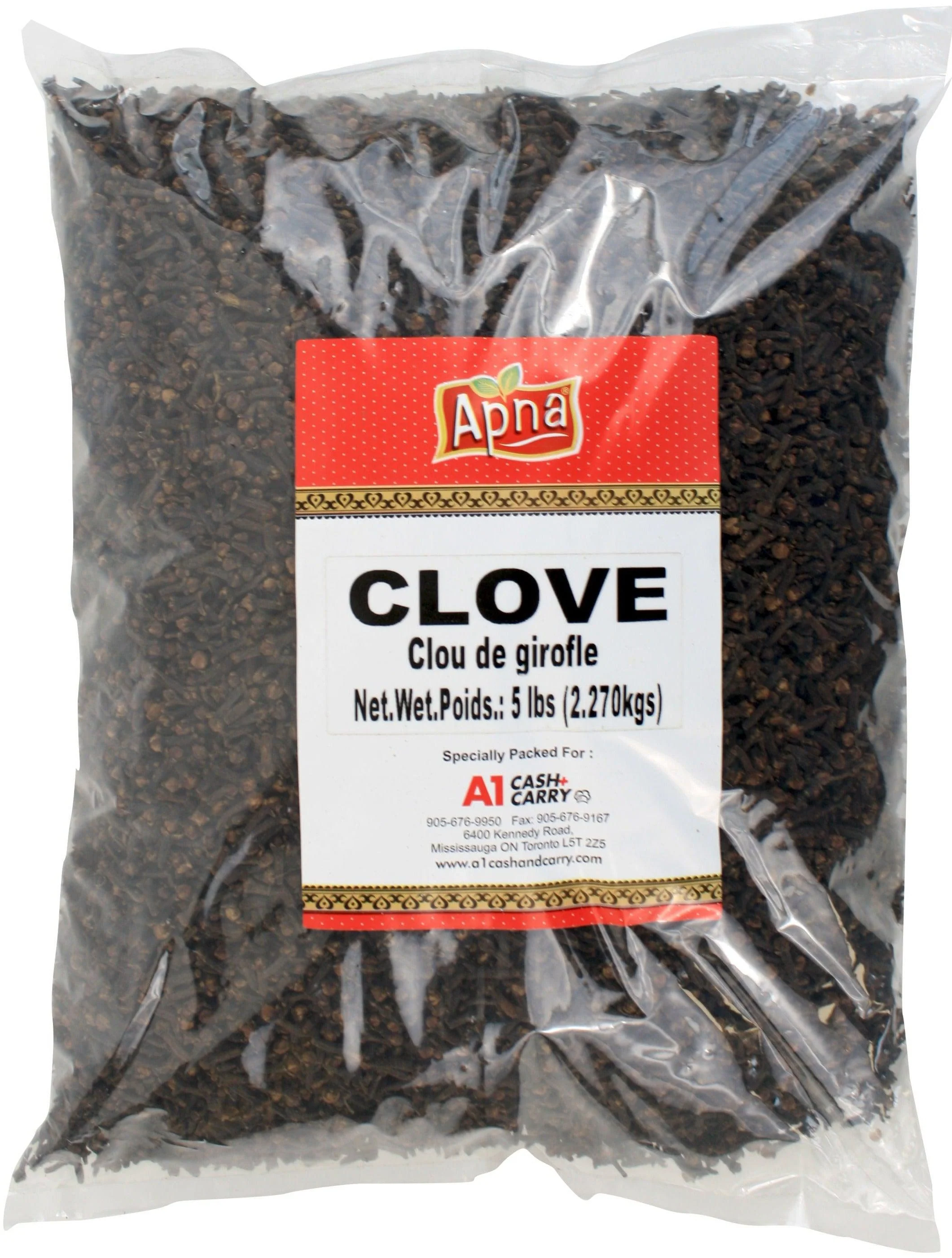 Apna/Global Choice - Cloves Whole — Each (5 LB)