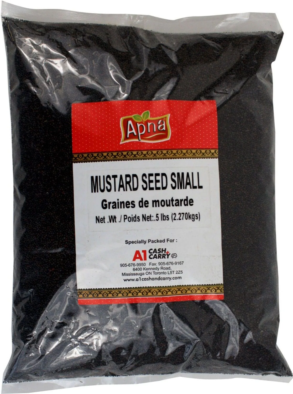 Apna - MuStard Seed (Small) — Case (8 x 5 LB)