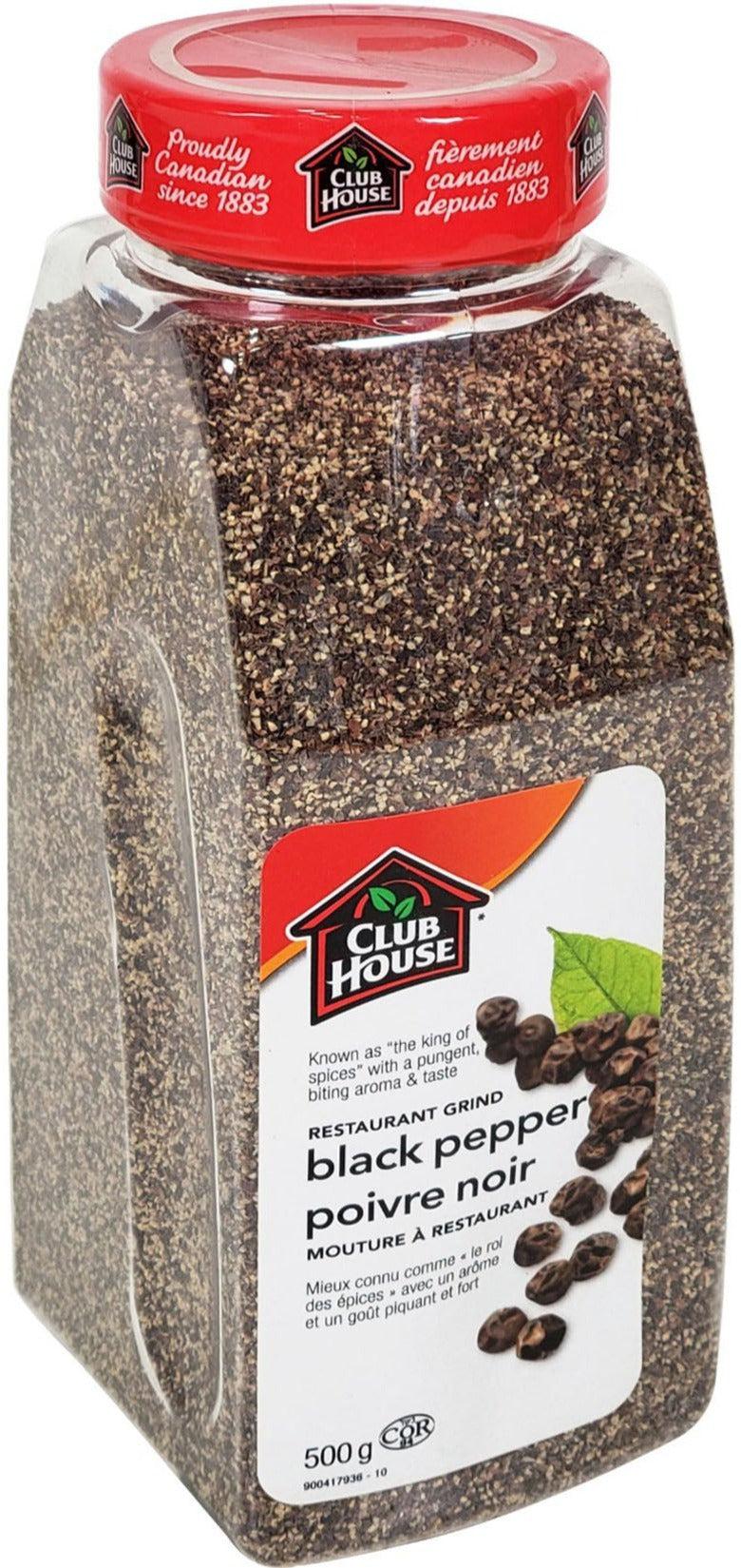 Club House - Black Pepper - Restaurant Grind — Each (500 G)