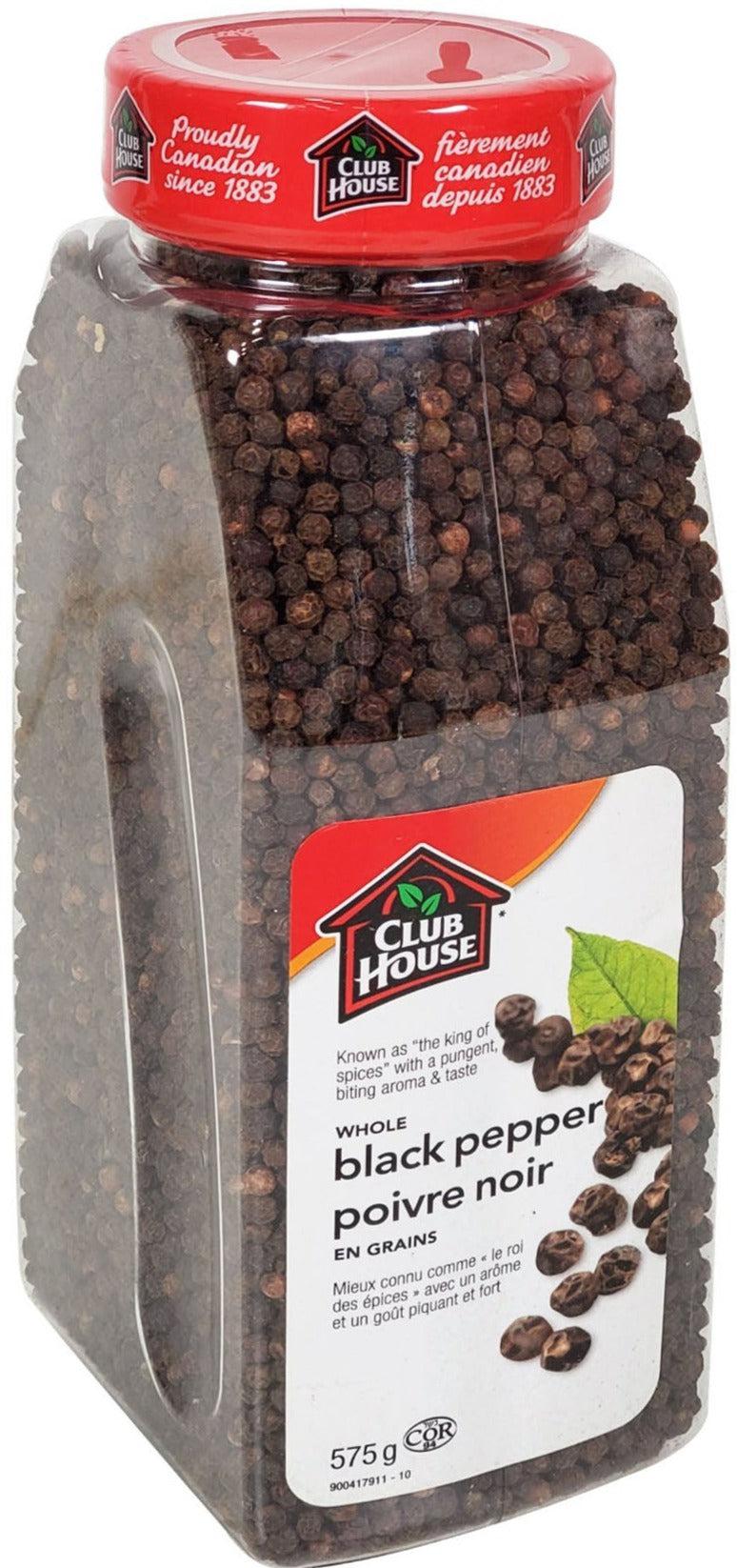 Club House - Black Pepper - Whole — Case (12 x 575 G)