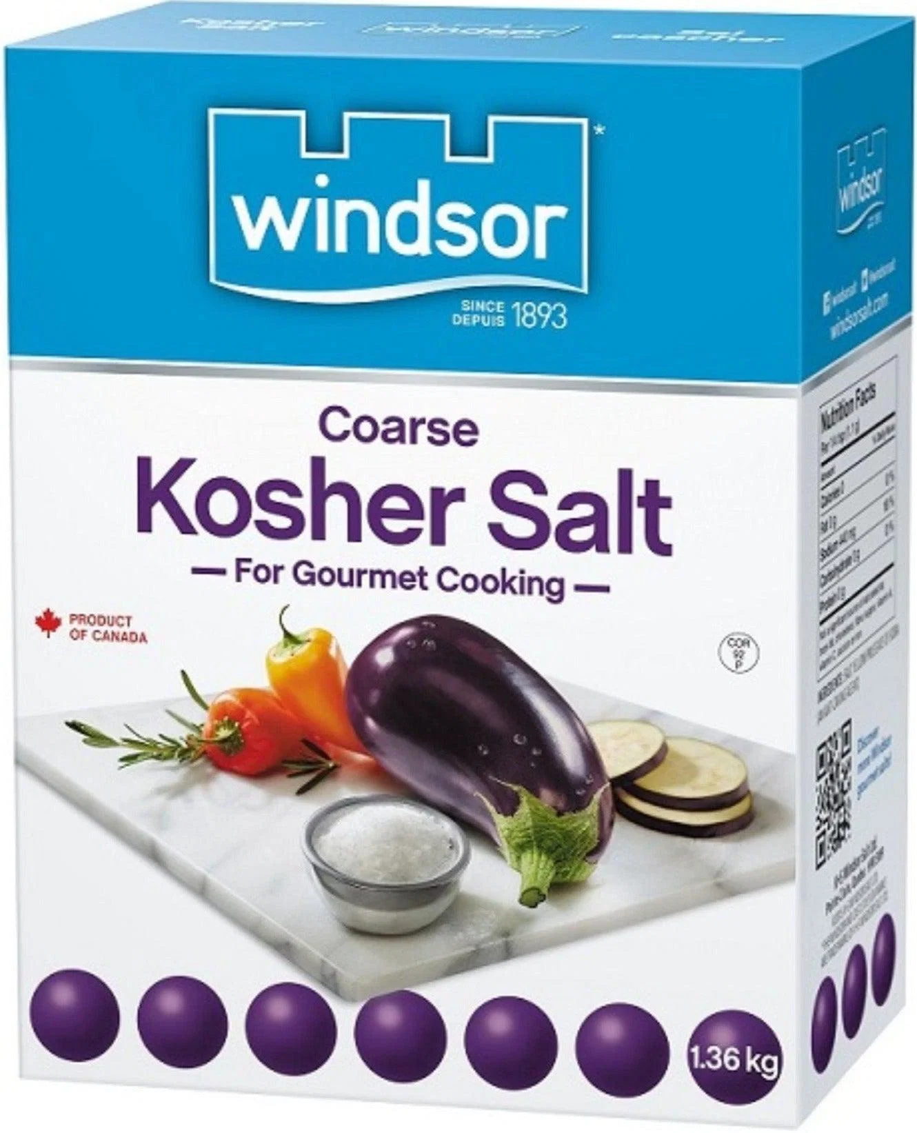 Windsor - Kosher Salt - 7037 — Case (12 x 1.36 KG)