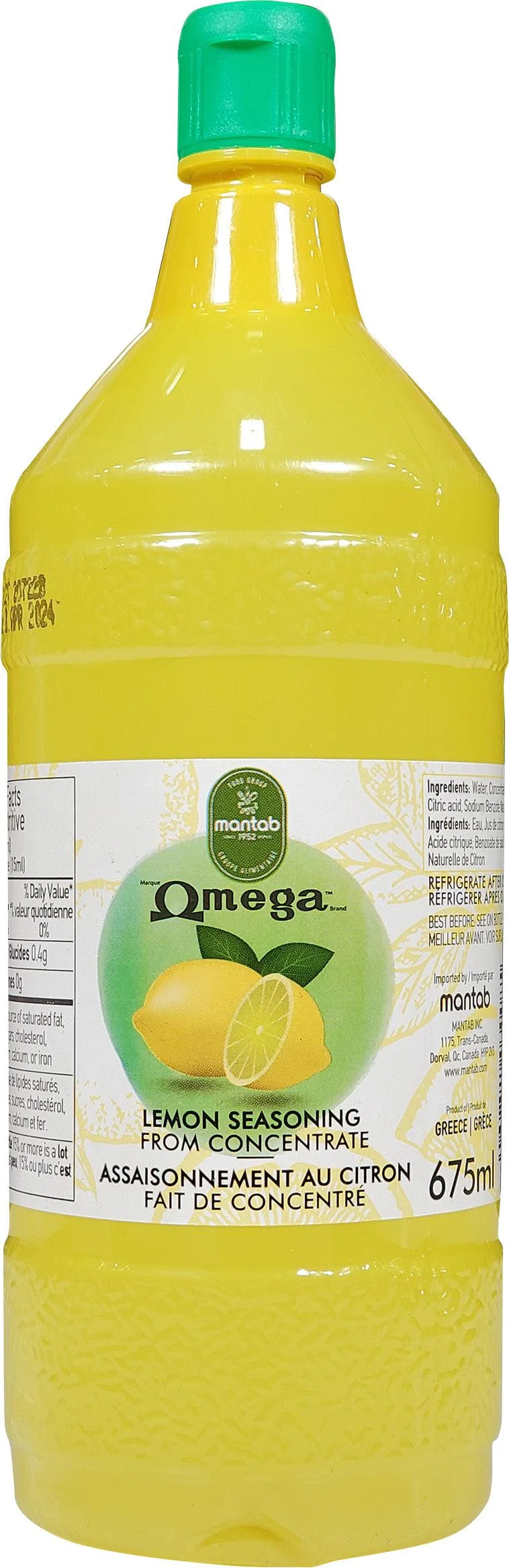 Omega - Lemon Seasoning — Case (18 x 675 ML)