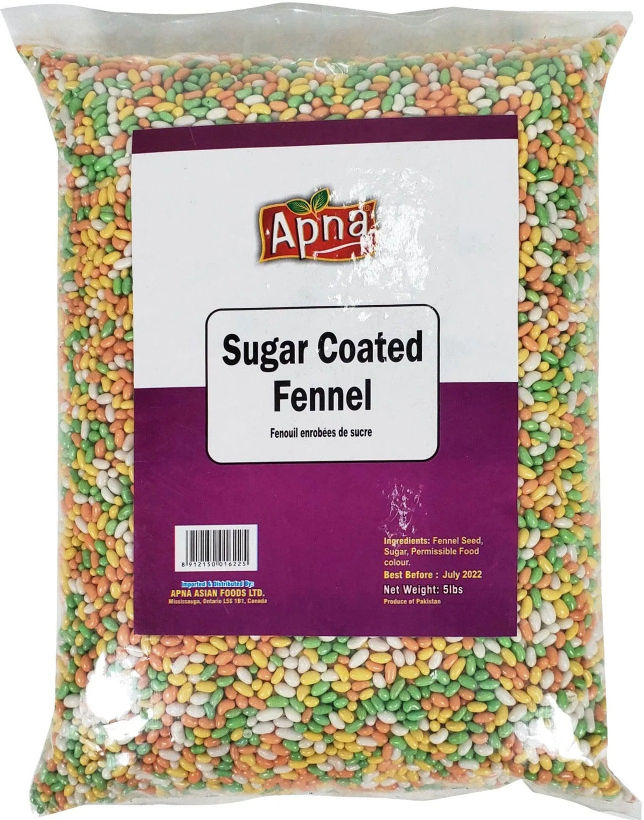 Apna - Sugar Coated Fennel (Mithi Sonf) — Case (8 x 5 LB)