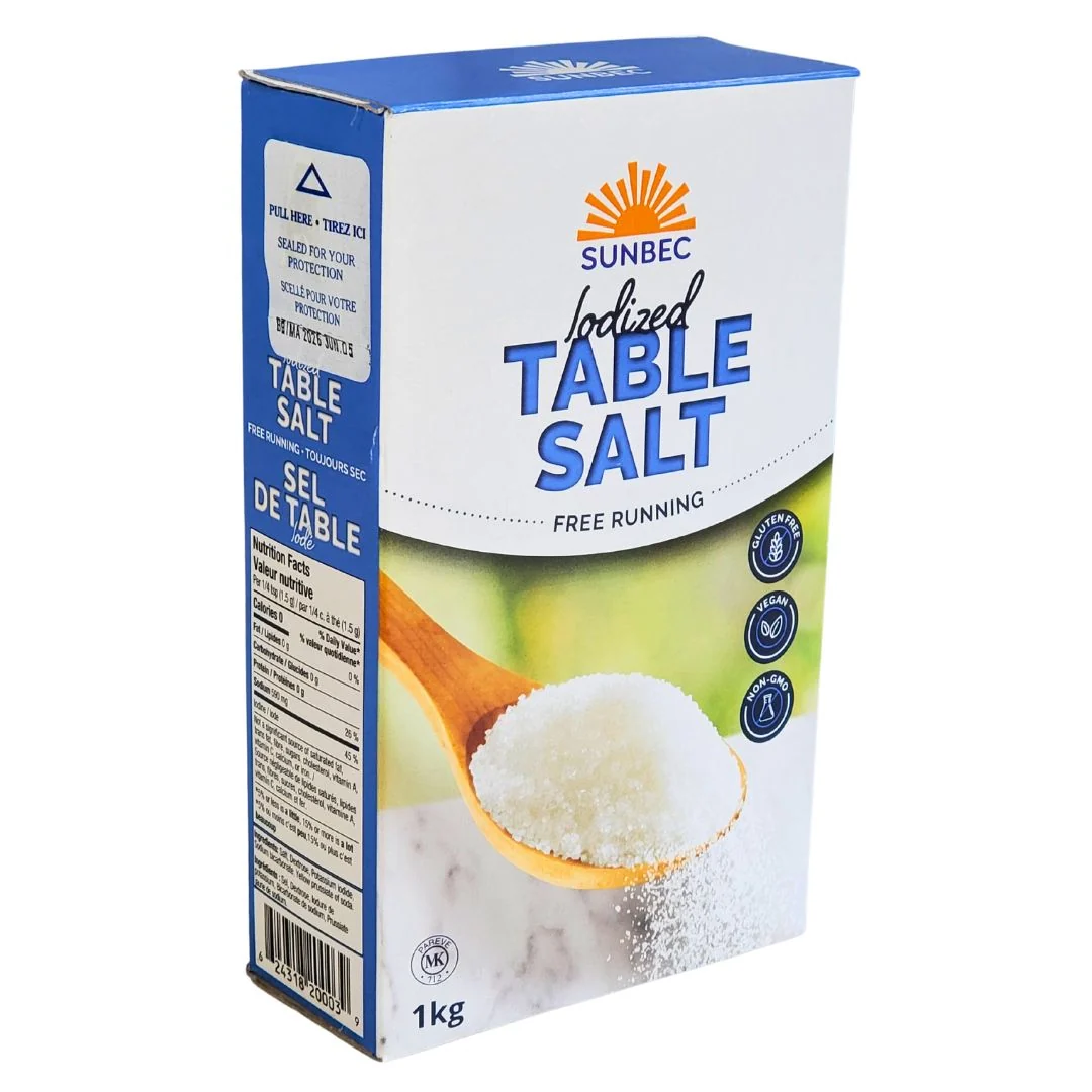 Sunbec - Table Salt — Case (12 x 1 KG)