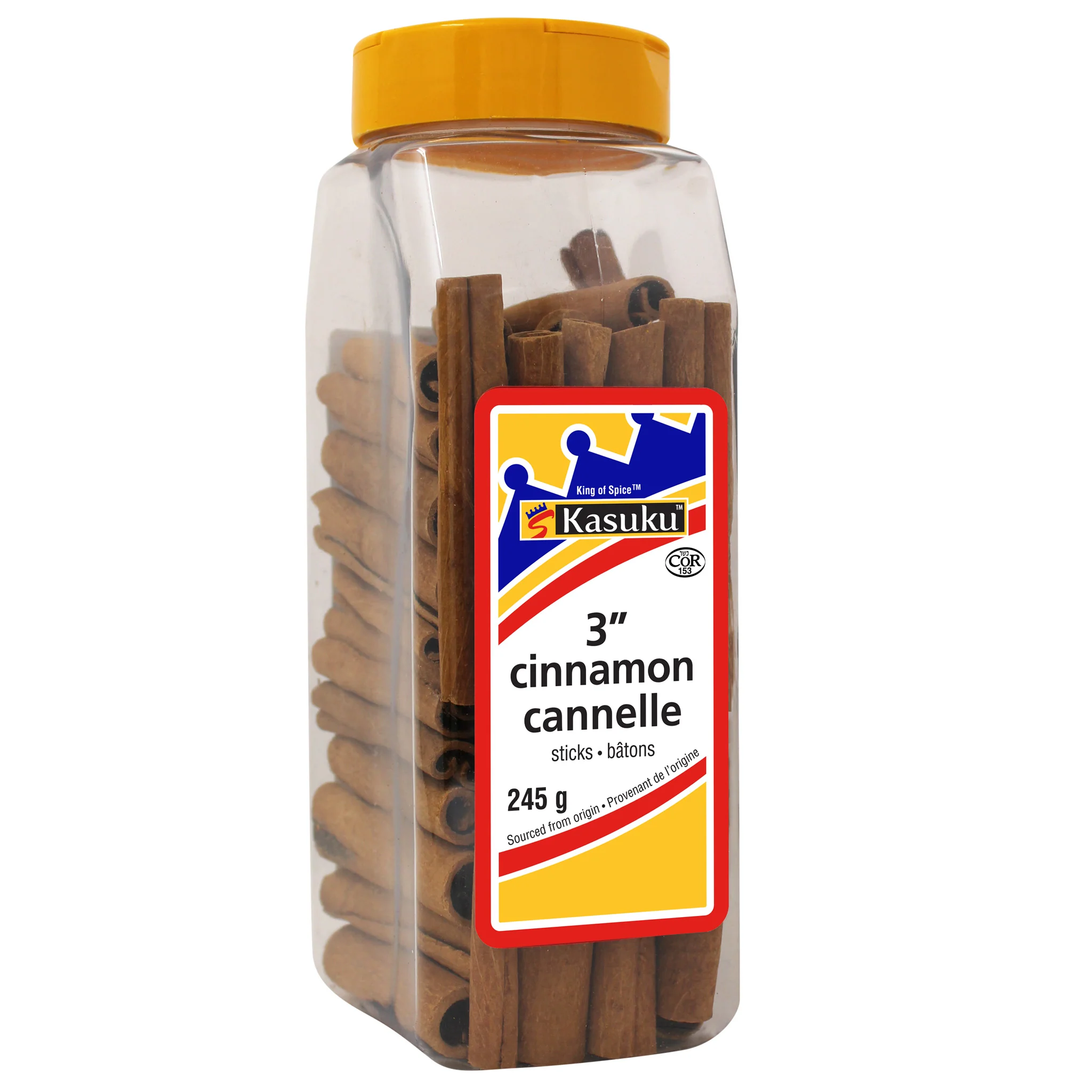 Kasuku - 3” Cinnamon Sticks — Case (9 x 245 G)