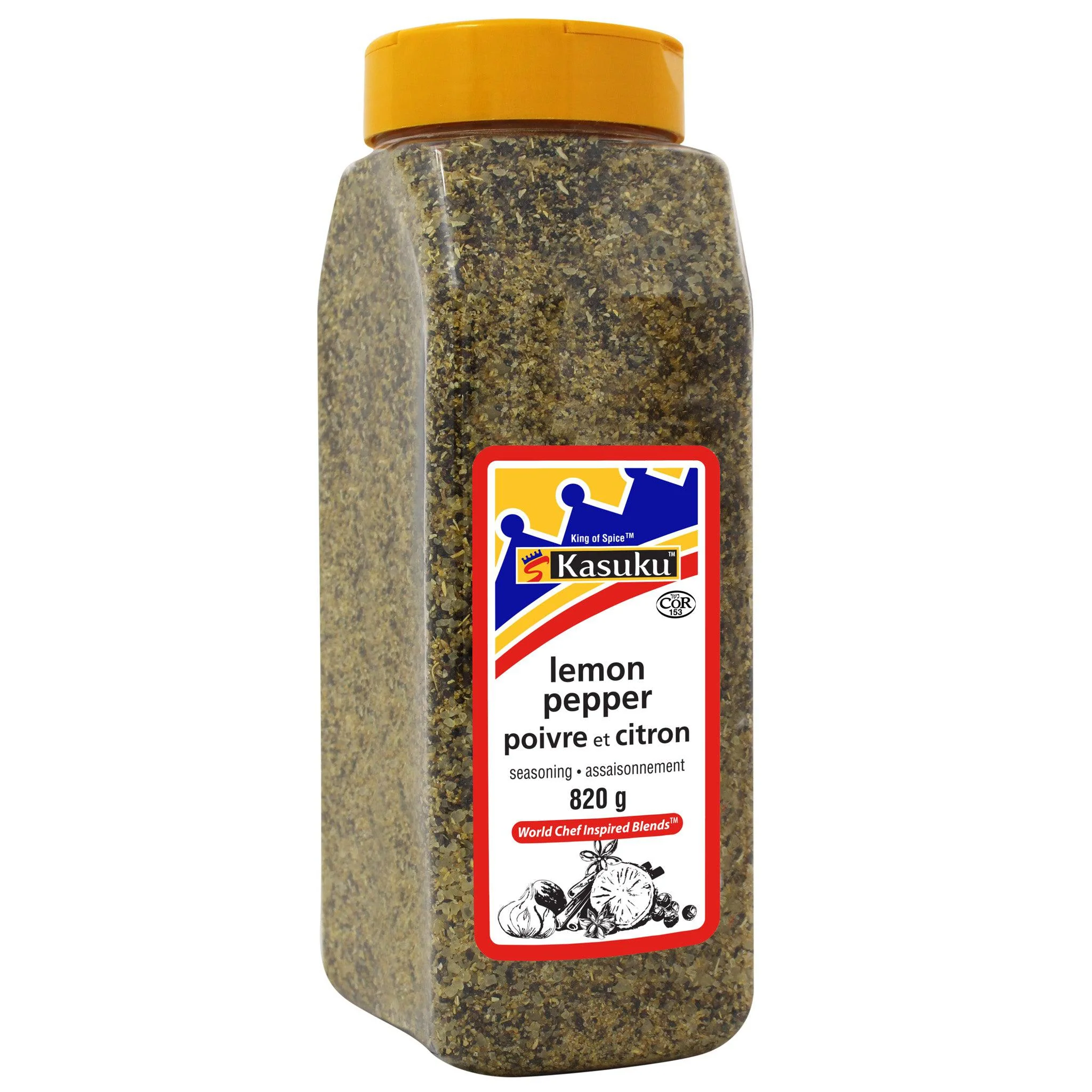 Kasuku - Lemon Pepper Seasoning — Case (9 x 820 G)