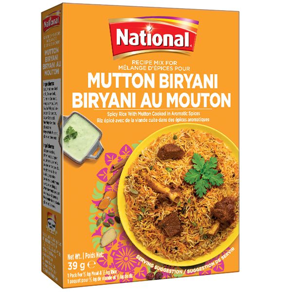 National - Mutton Biryani Masala — Case (12 x 39 G)