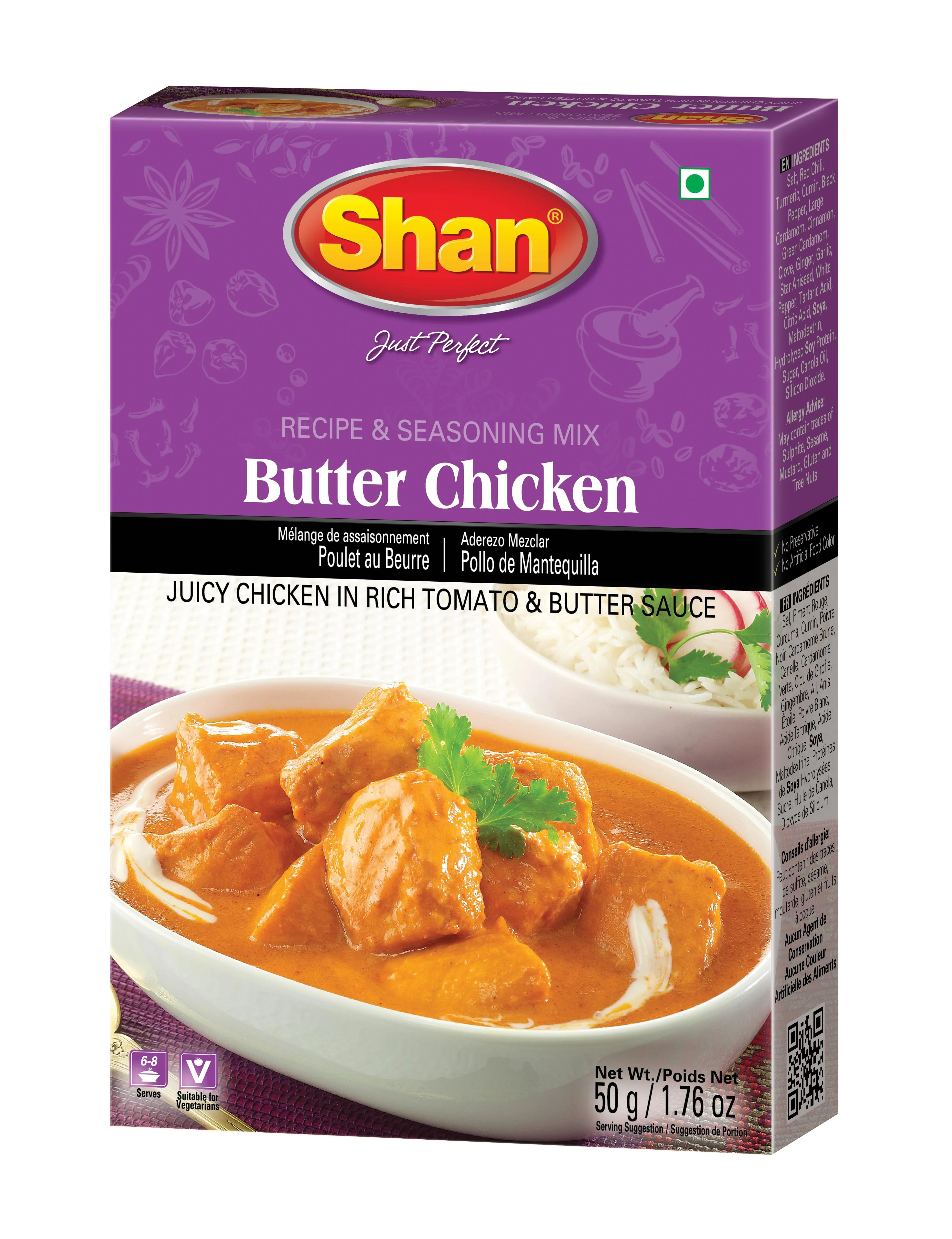 Shan - Butter Chicken Masala — Case (24 x 6 x 50 G)