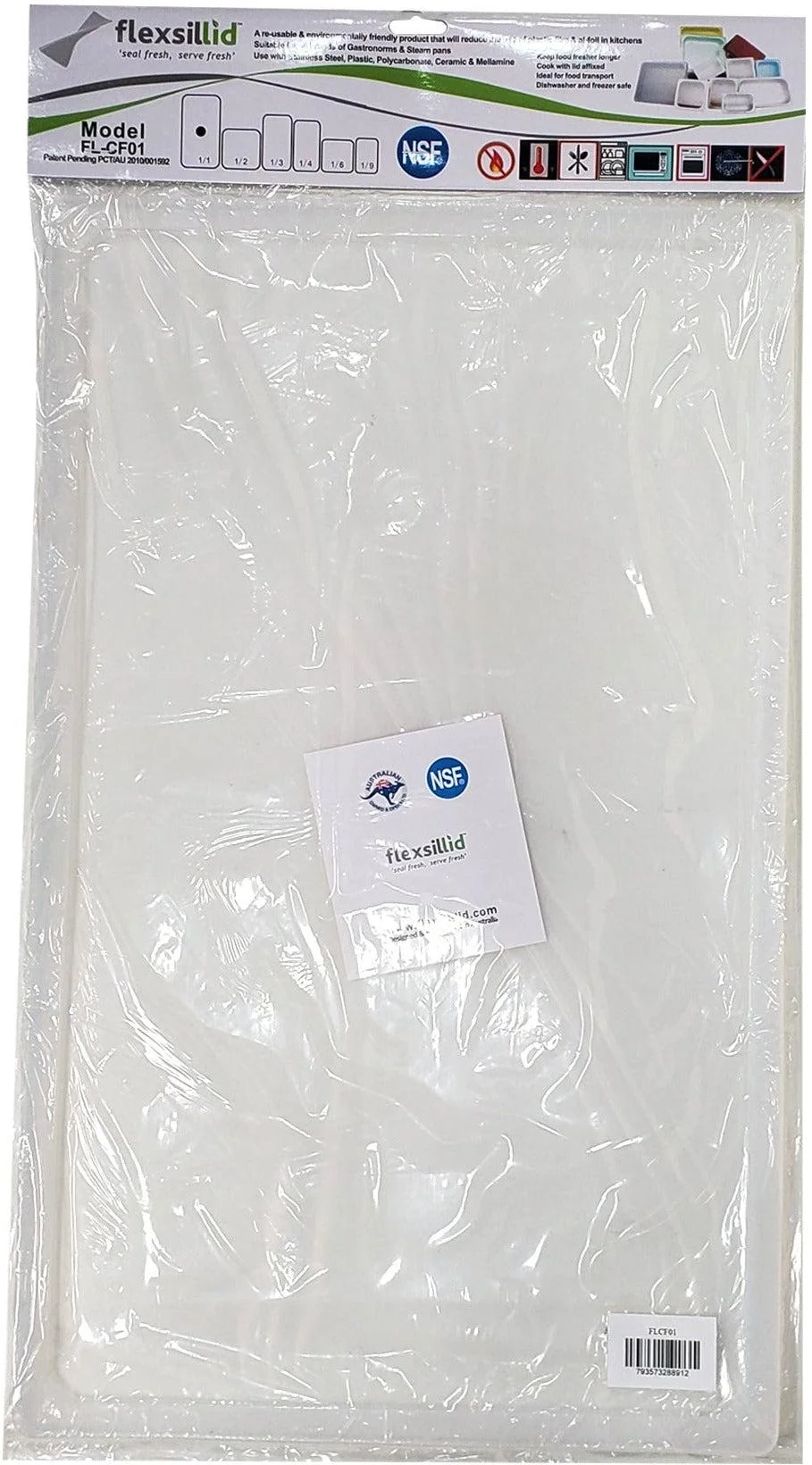 Flexsil Food Pan Lid - 1/1 Size