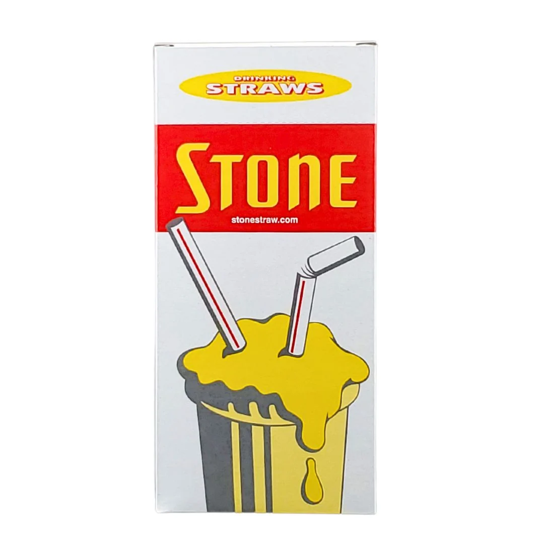 Stone - Plastic Straw - 8" Milkshake - 020500 — Case (250 CT)