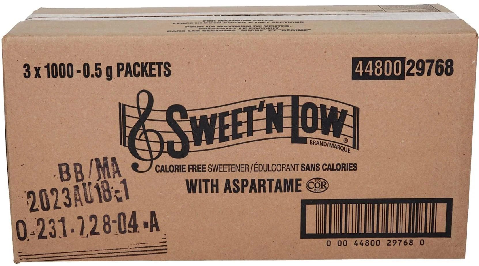 Sweet N Low - Portions - Sweetener (Blue) — Case (1000 CT)