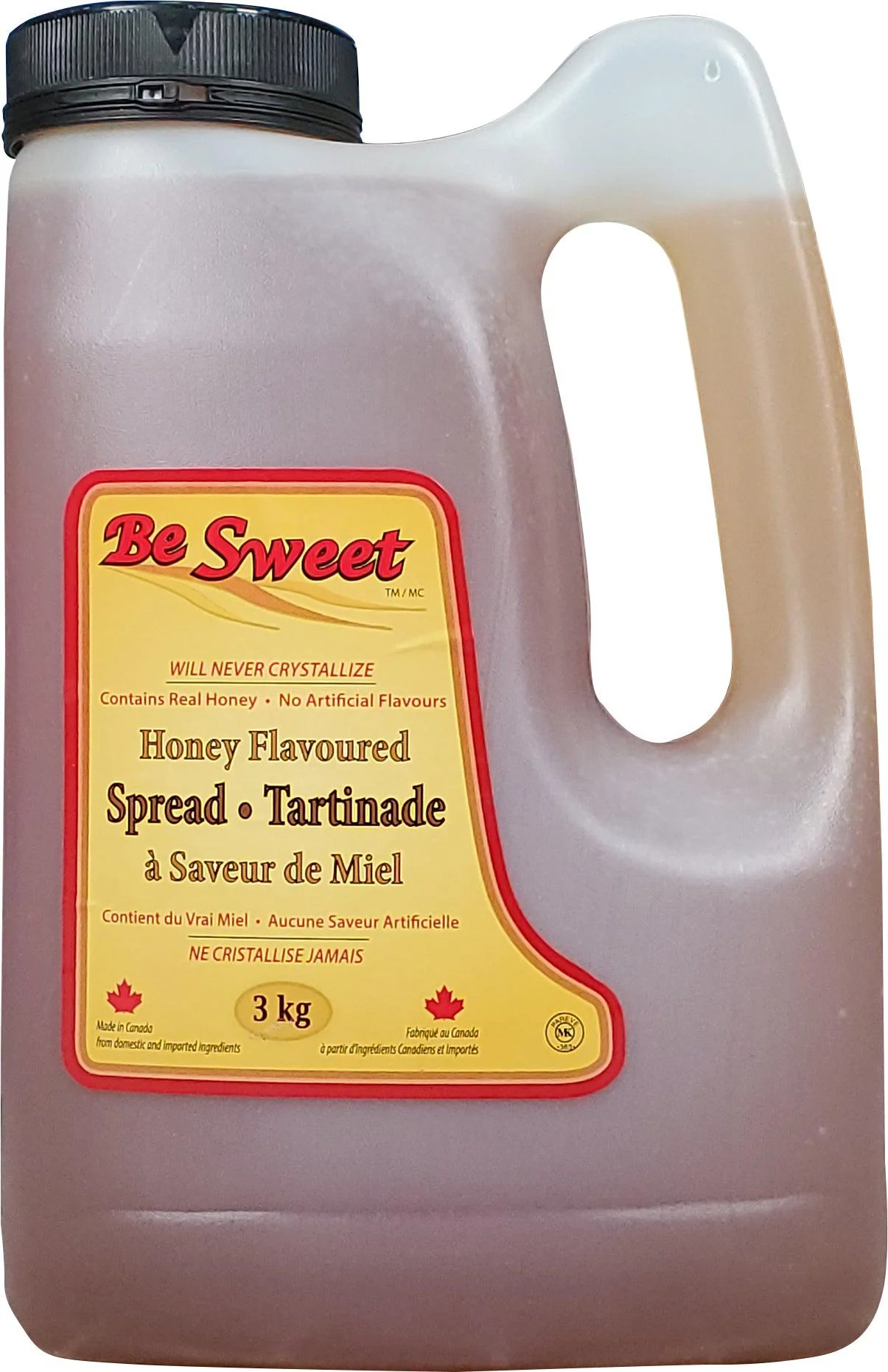 Be Sweet - Honey Flavoured Spread - 3 kg — Case (4 x 3 KG)
