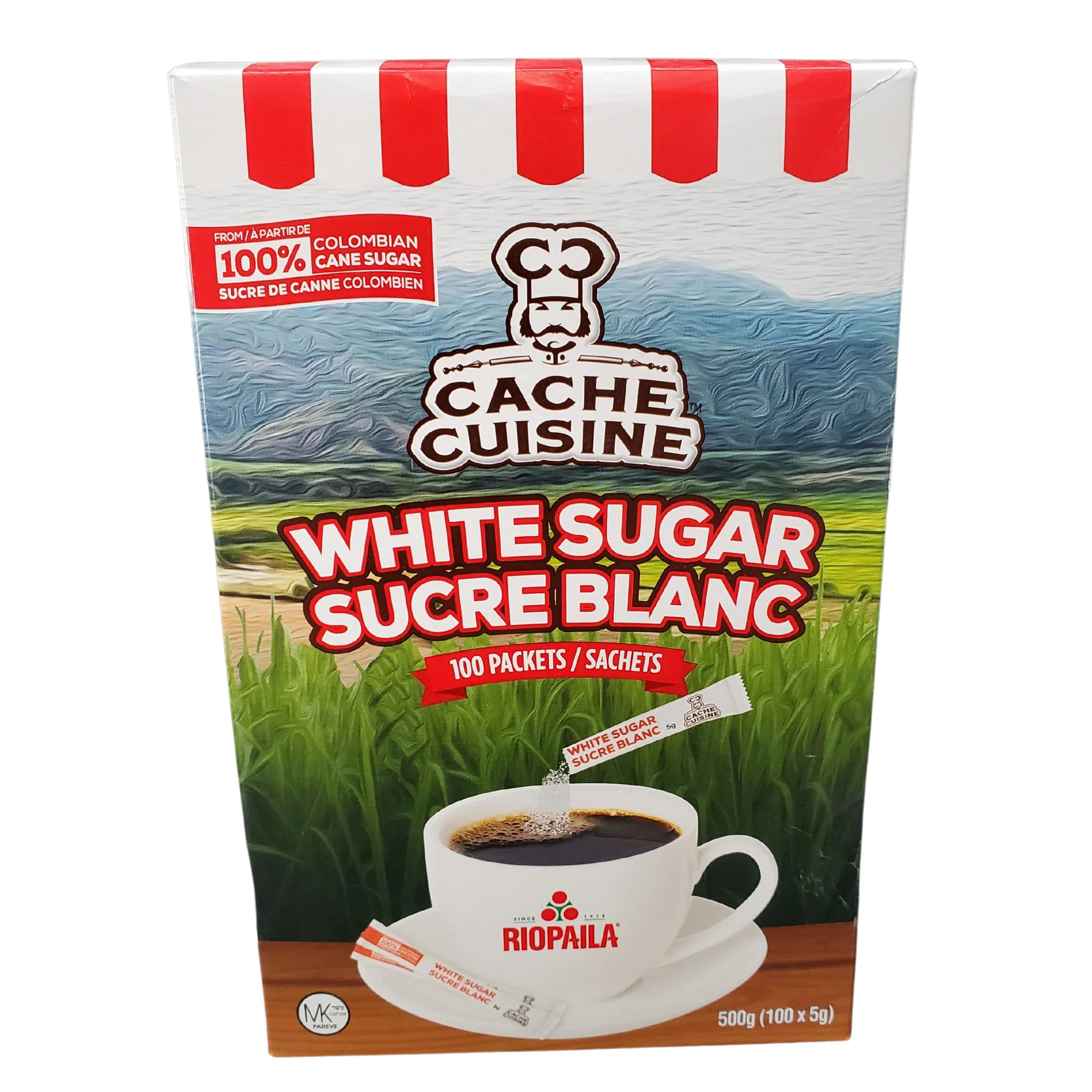 Cache Cuisine - White Sugar - Portioned — Case (100 x 5 G)
