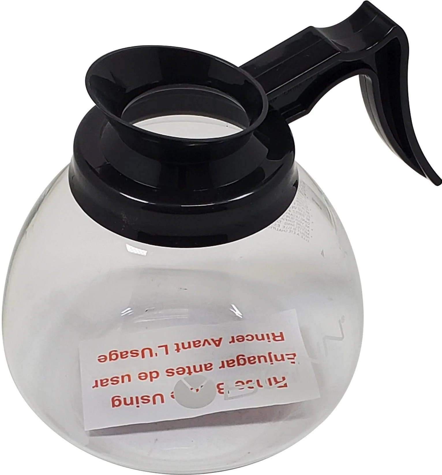 Bunn - Coffee Pot Glass - Black Handle Decanter - 42400.7103 — Case (3 CT)