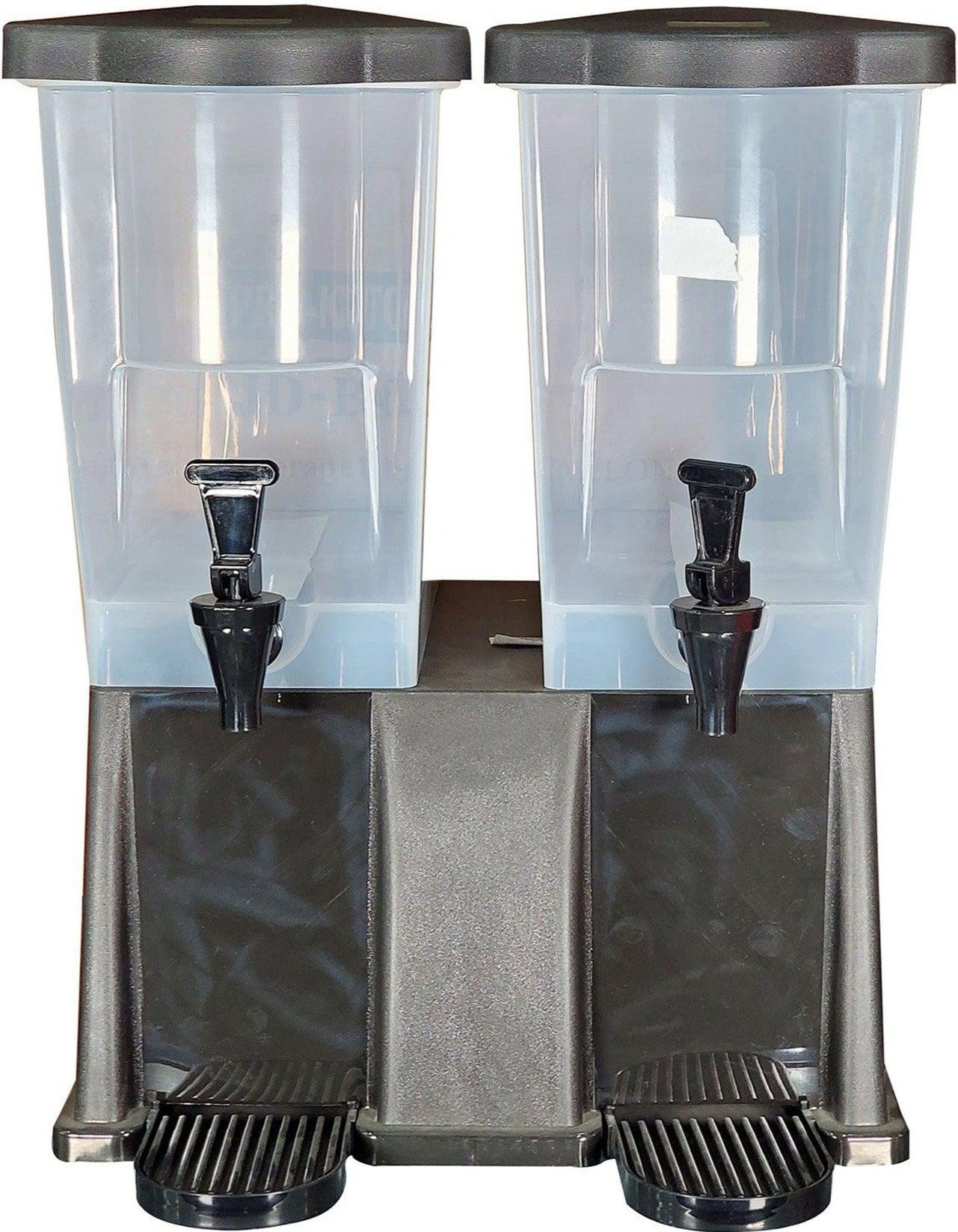 22L Rectangular Twin Beverage Dispenser - Plastic